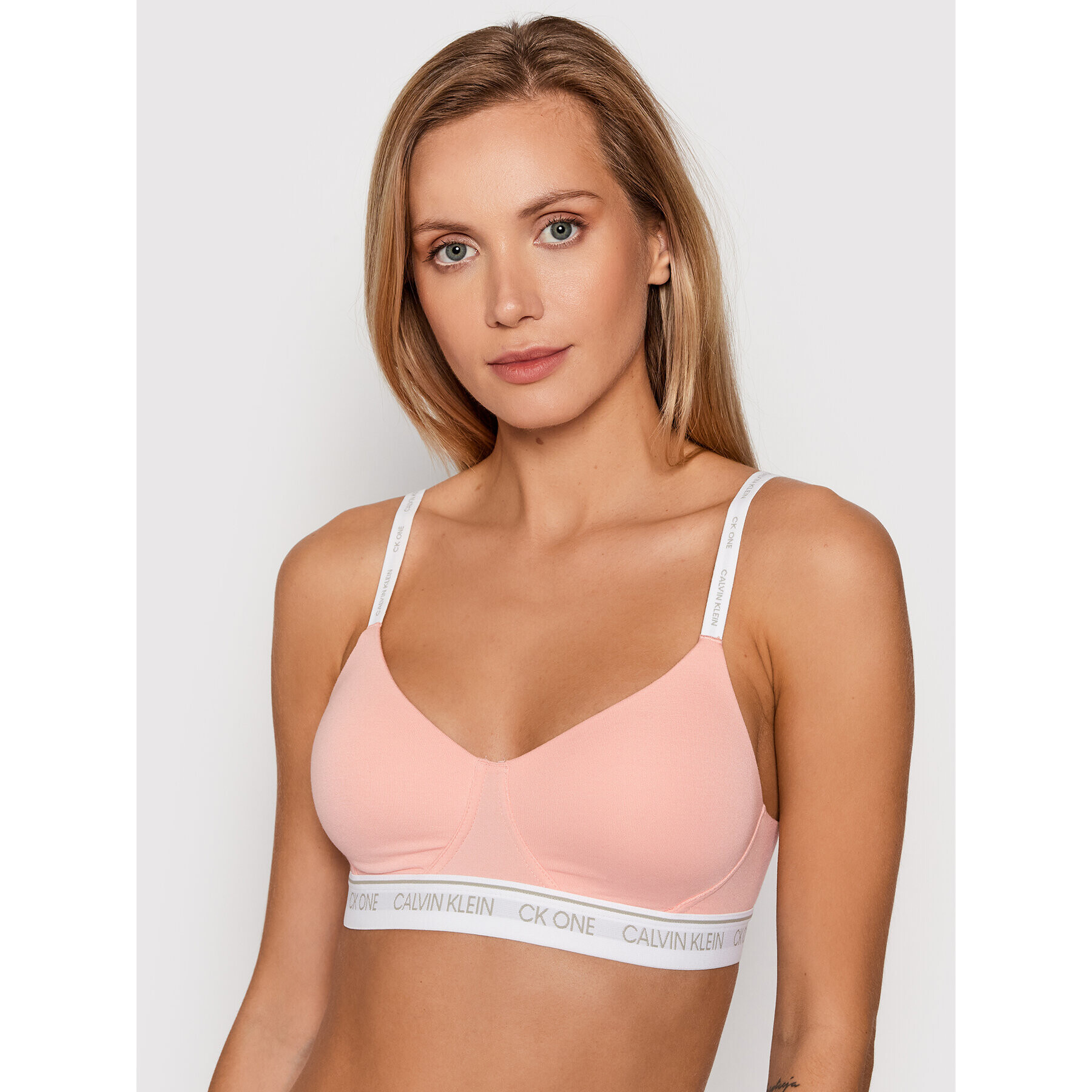 Calvin Klein Underwear Podprsenka bez kostic 000QF6094E Růžová - Pepit.cz