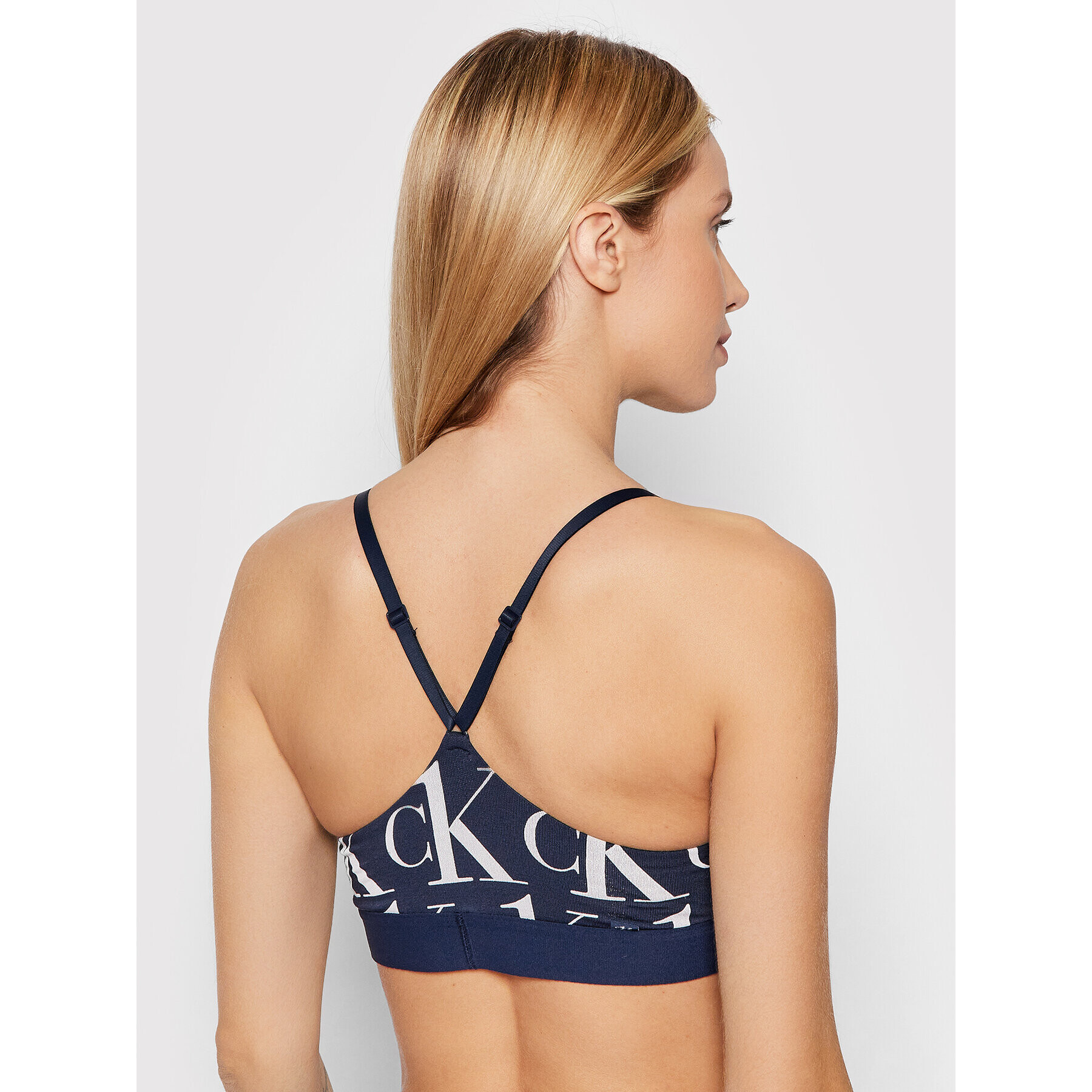 Calvin Klein Underwear Podprsenka bez kostic 000QF6670E Tmavomodrá - Pepit.cz