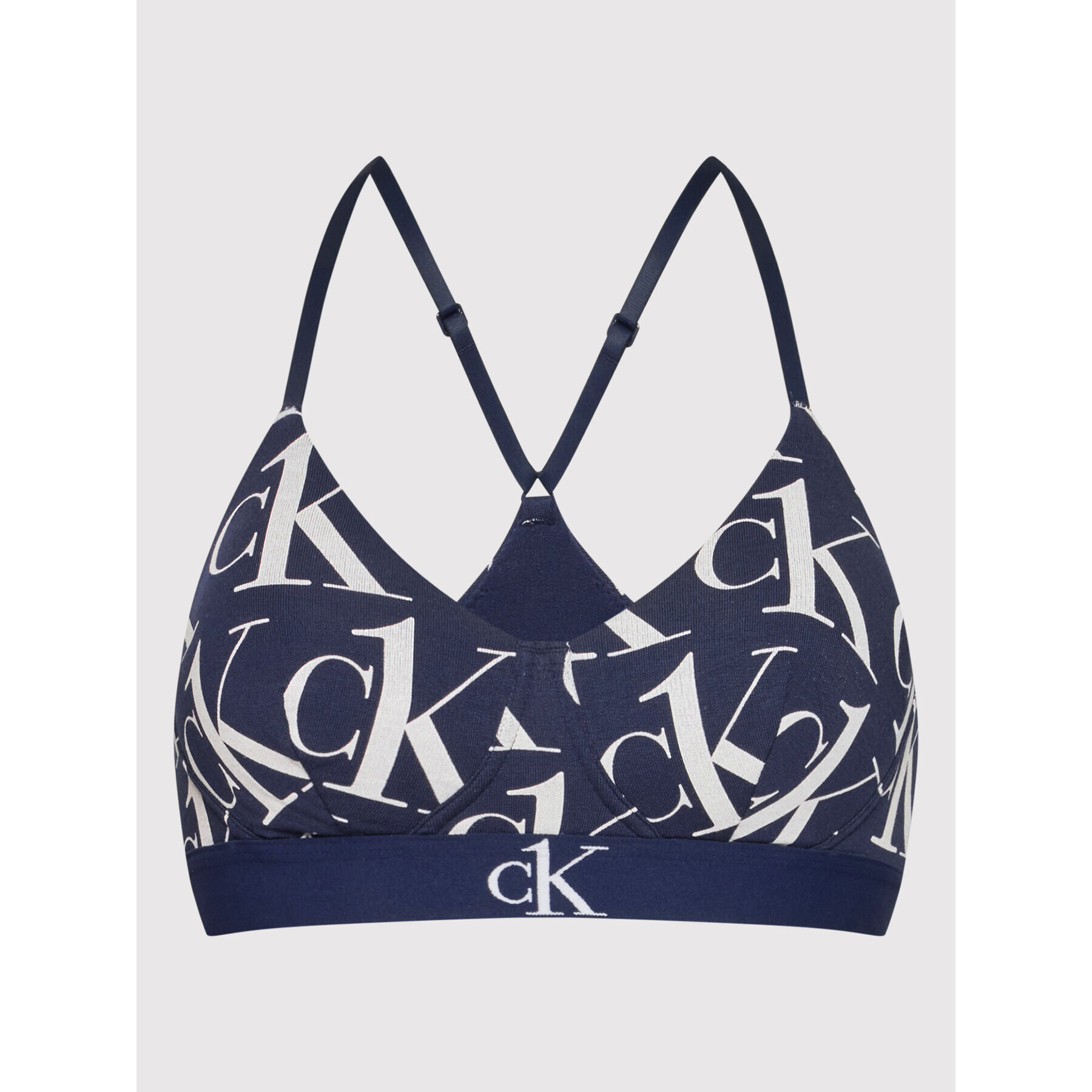 Calvin Klein Underwear Podprsenka bez kostic 000QF6670E Tmavomodrá - Pepit.cz