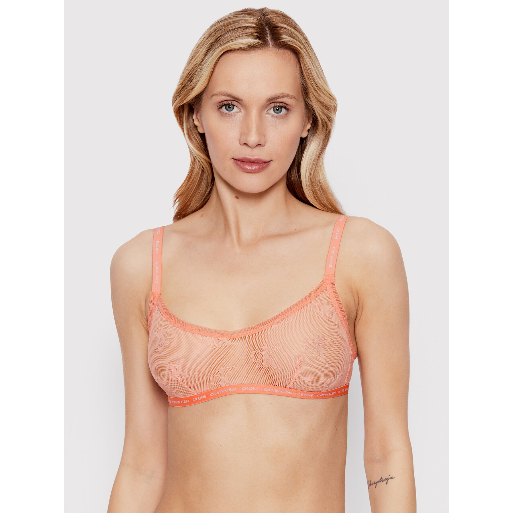 Calvin Klein Underwear Podprsenka bez kostic 000QF6786E Oranžová - Pepit.cz