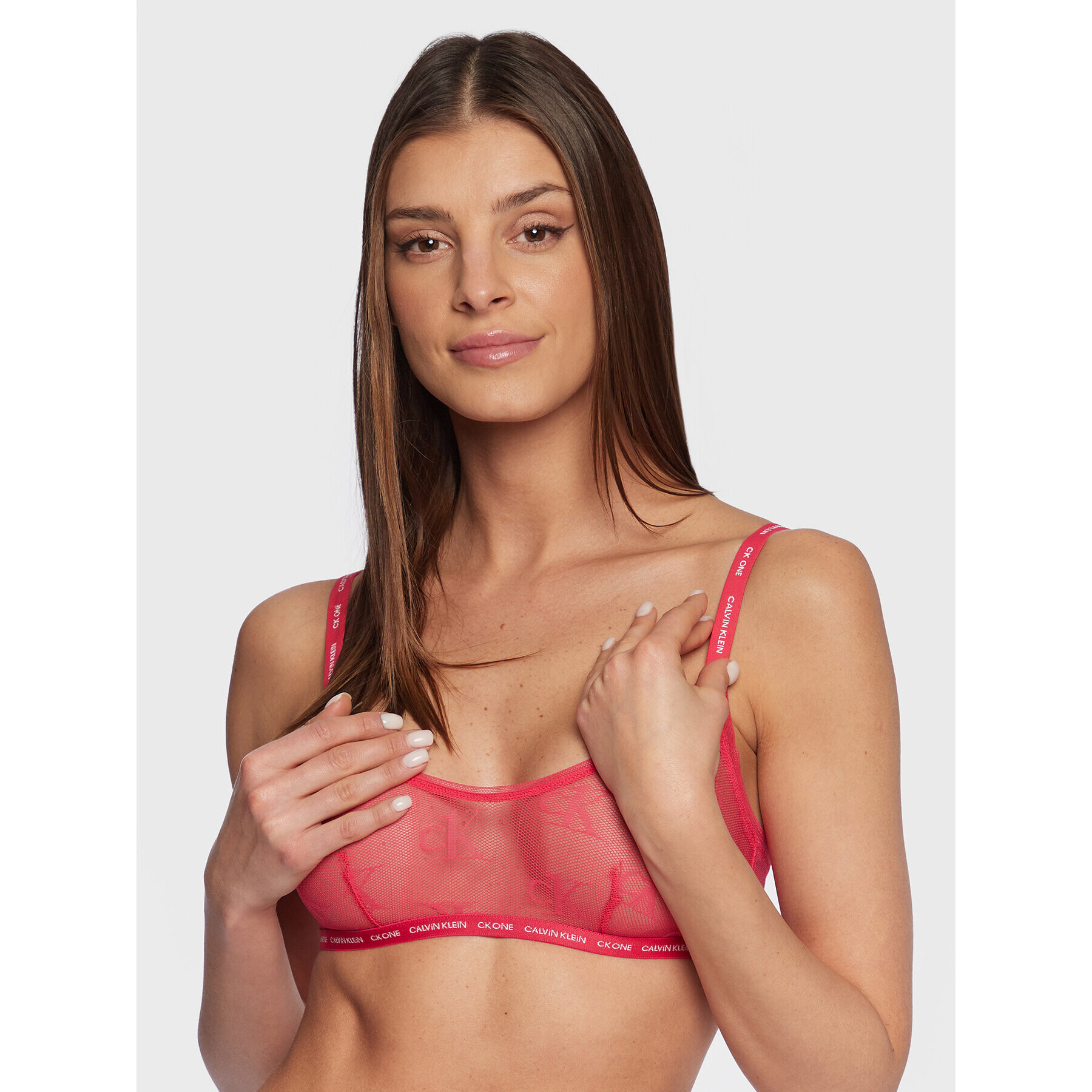 Calvin Klein Underwear Podprsenka bez kostic 000QF6786E Růžová - Pepit.cz