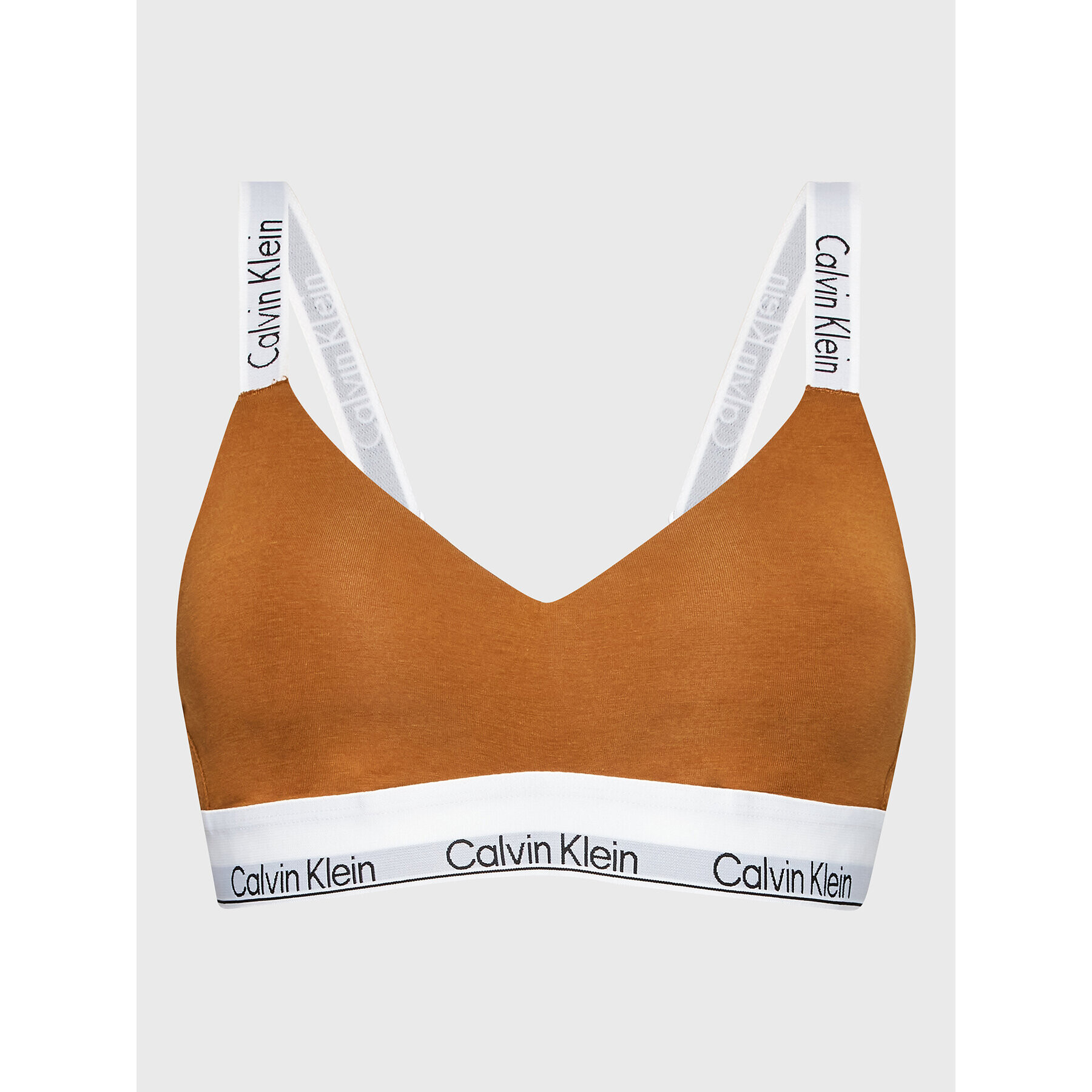 Calvin Klein Underwear Podprsenka bez kostic 000QF7030E Hnědá - Pepit.cz