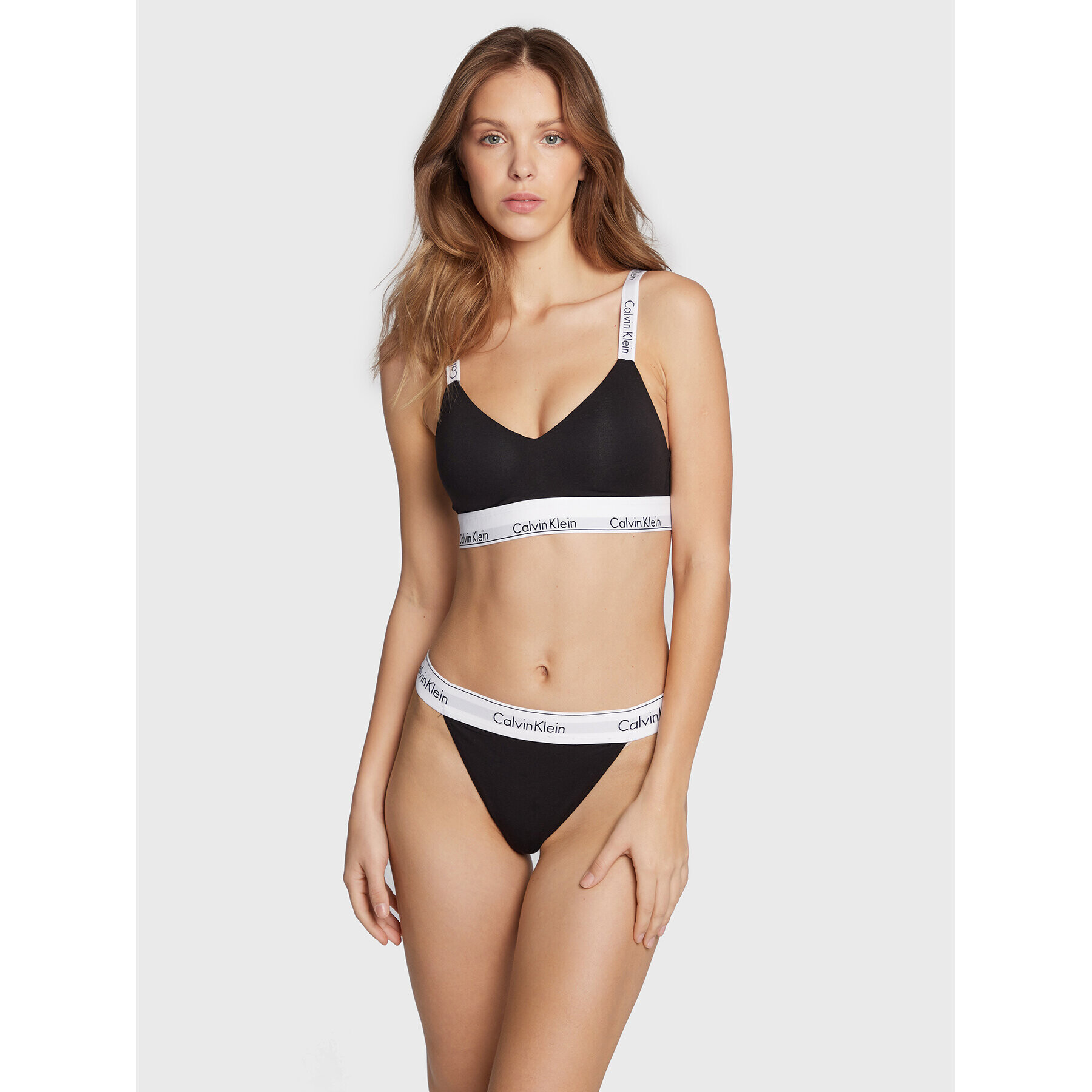 Calvin Klein Underwear Podprsenka bez kostic 000QF7059E Černá - Pepit.cz