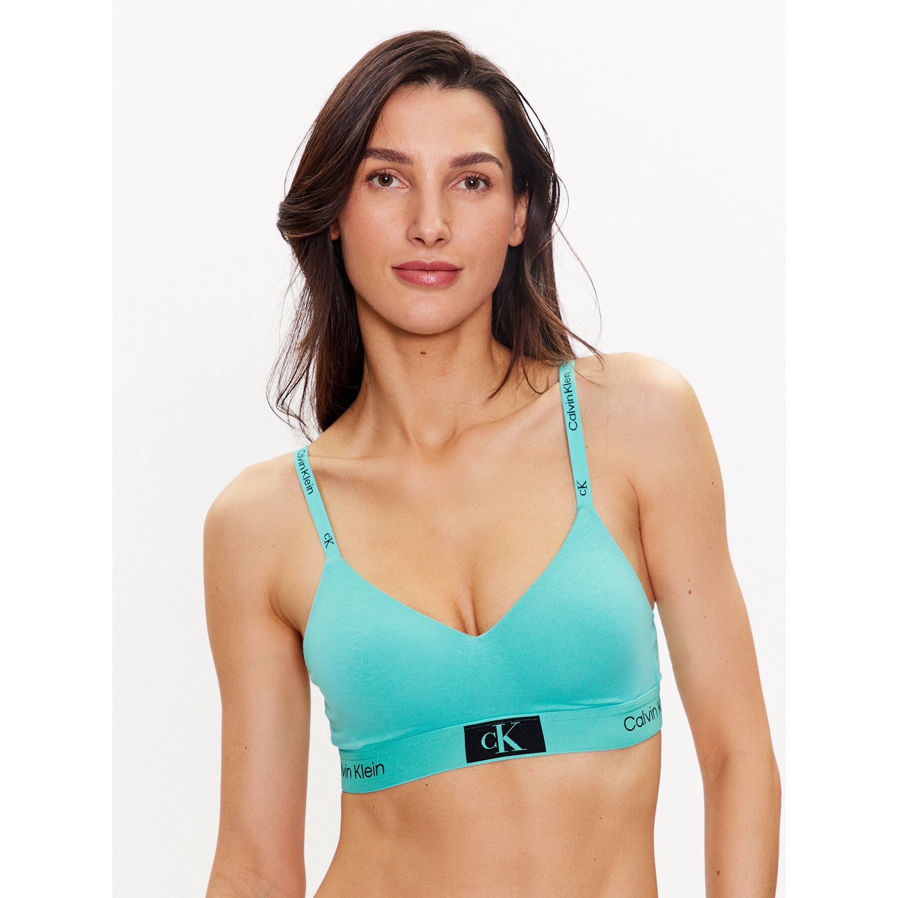 Calvin Klein Underwear Podprsenka bez kostic 000QF7218E Modrá - Pepit.cz