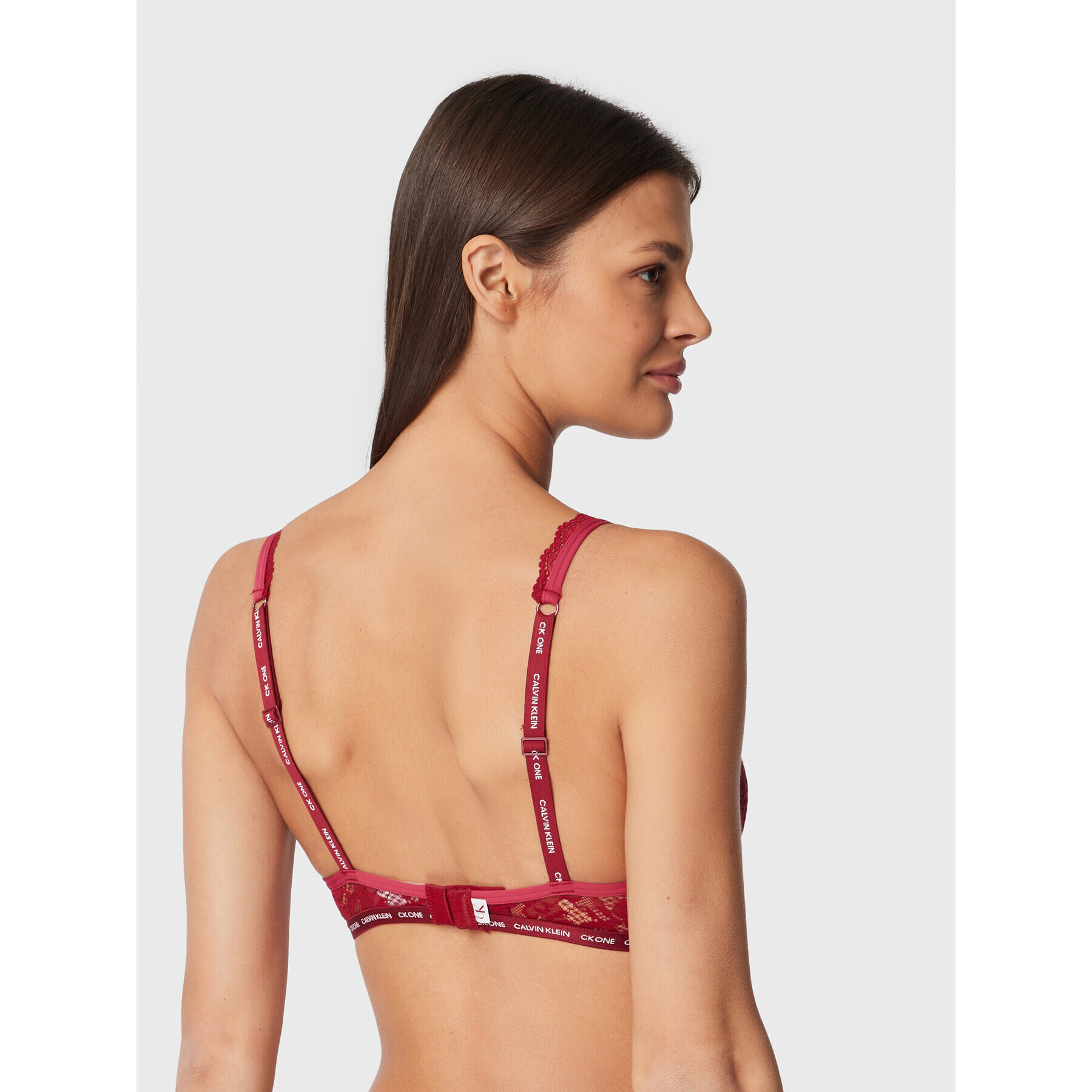 Calvin Klein Underwear Podprsenka Bralette 000QF6199E Bordó - Pepit.cz