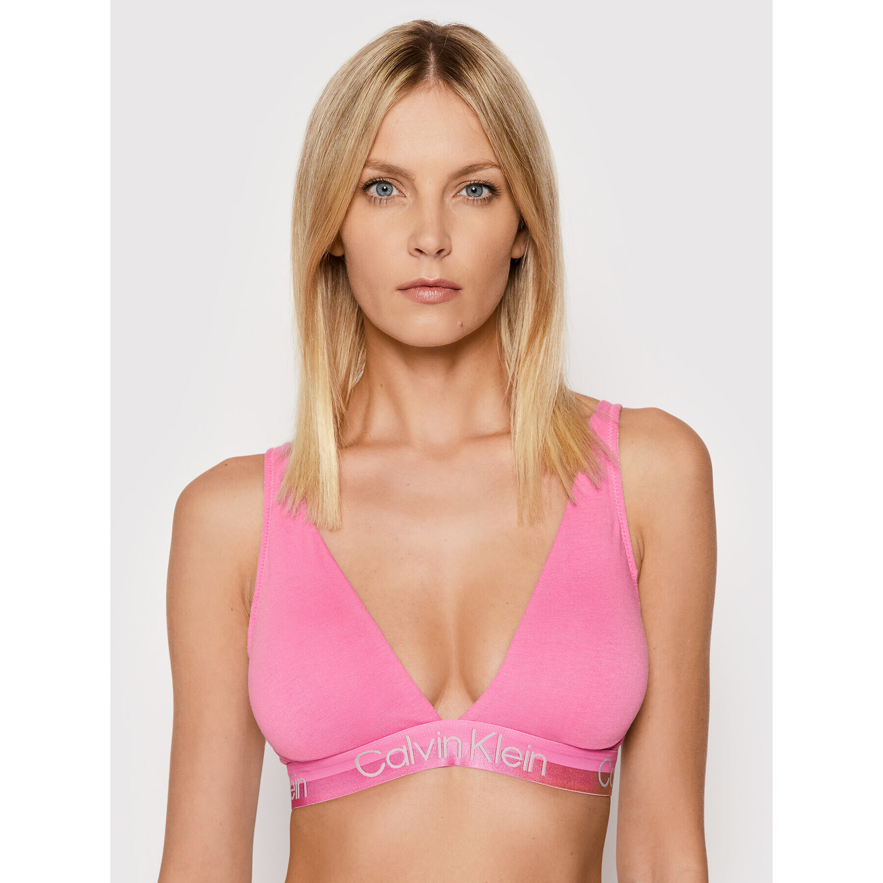 Calvin Klein Underwear Podprsenka Bralette 000QF6683E Růžová - Pepit.cz