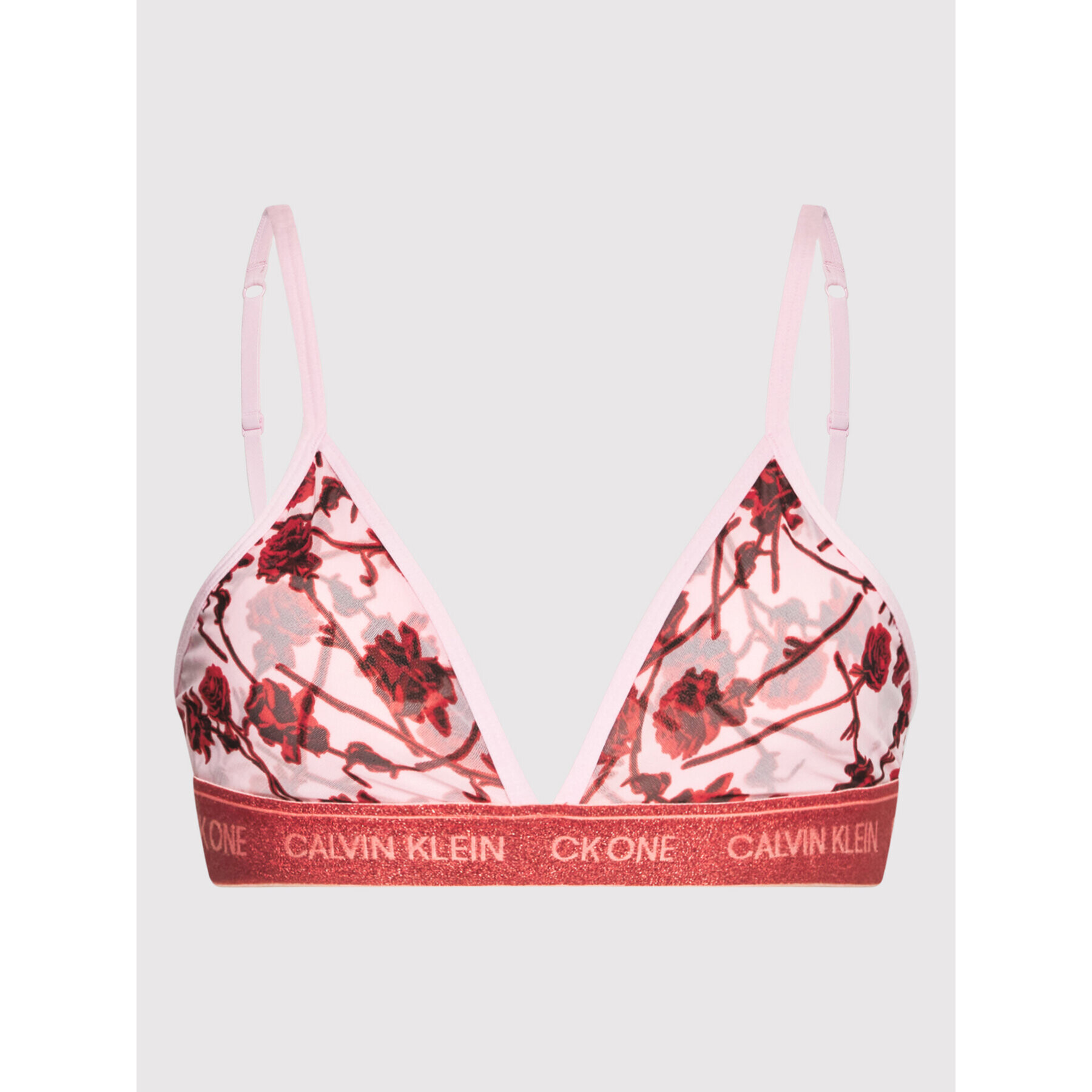 Calvin Klein Underwear Podprsenka Bralette 000QF6690E Růžová - Pepit.cz