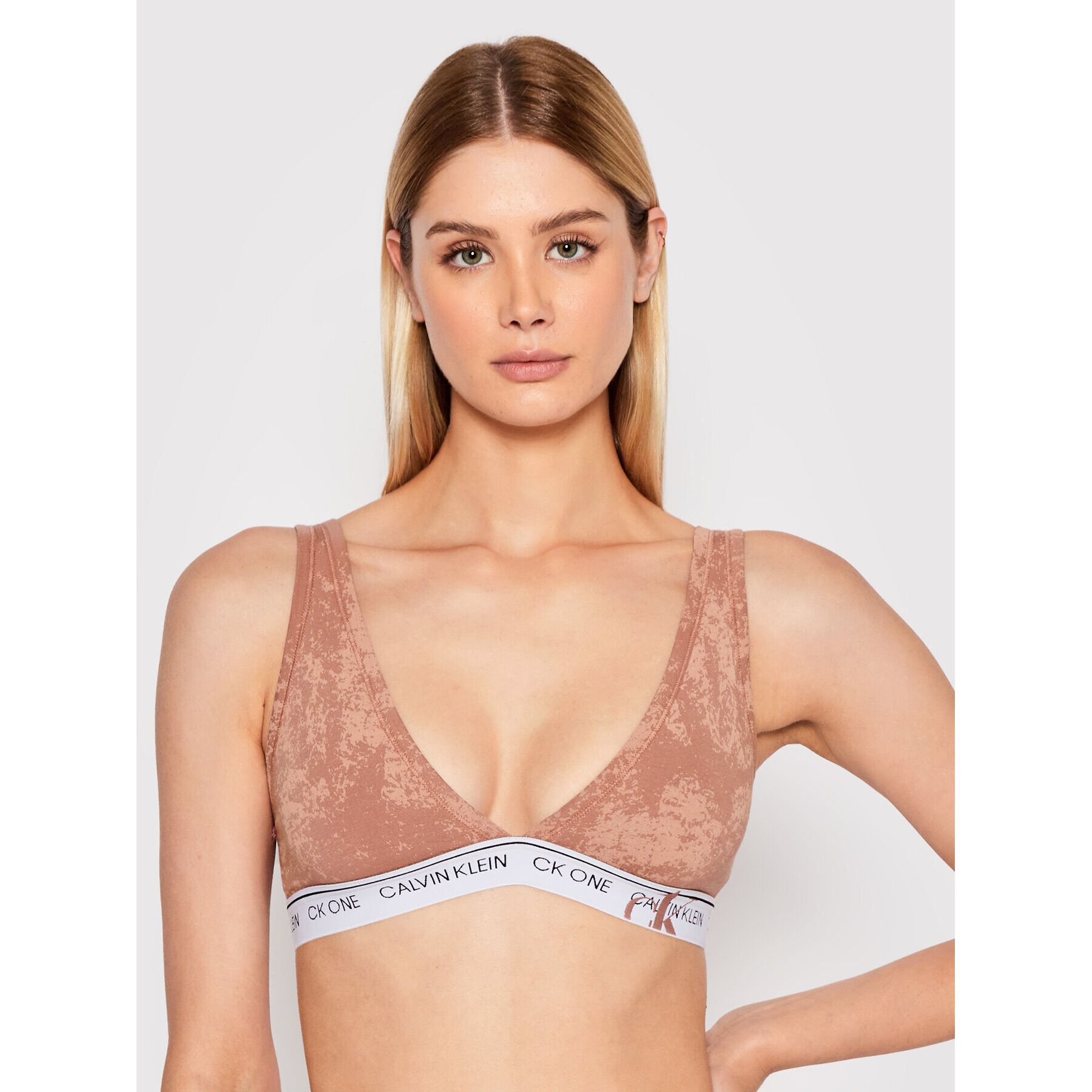 Calvin Klein Underwear Podprsenka Bralette 000QF6763E Růžová - Pepit.cz