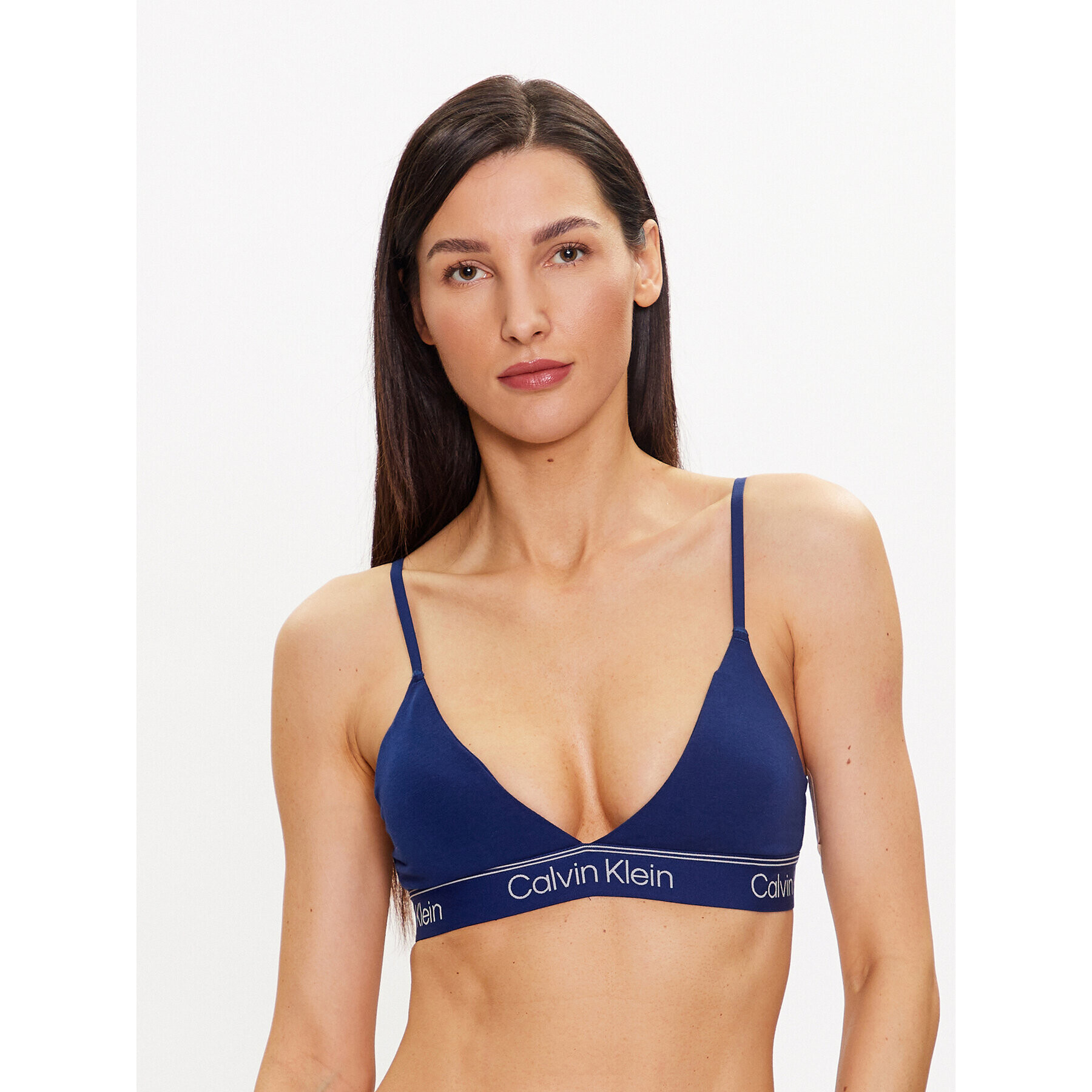 Calvin Klein Underwear Podprsenka Bralette 000QF7186E Tmavomodrá - Pepit.cz