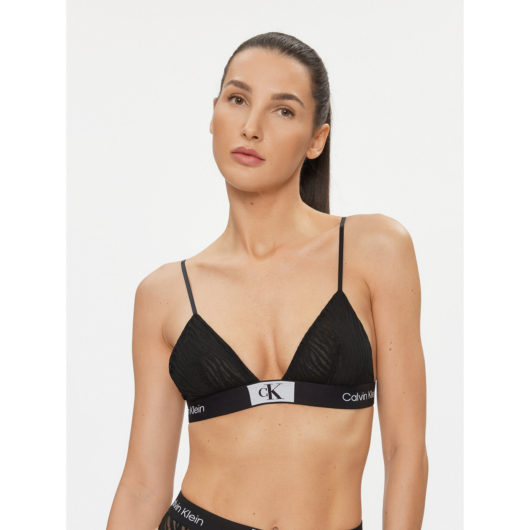 Calvin Klein Underwear Podprsenka Bralette 000QF7377E Černá - Pepit.cz