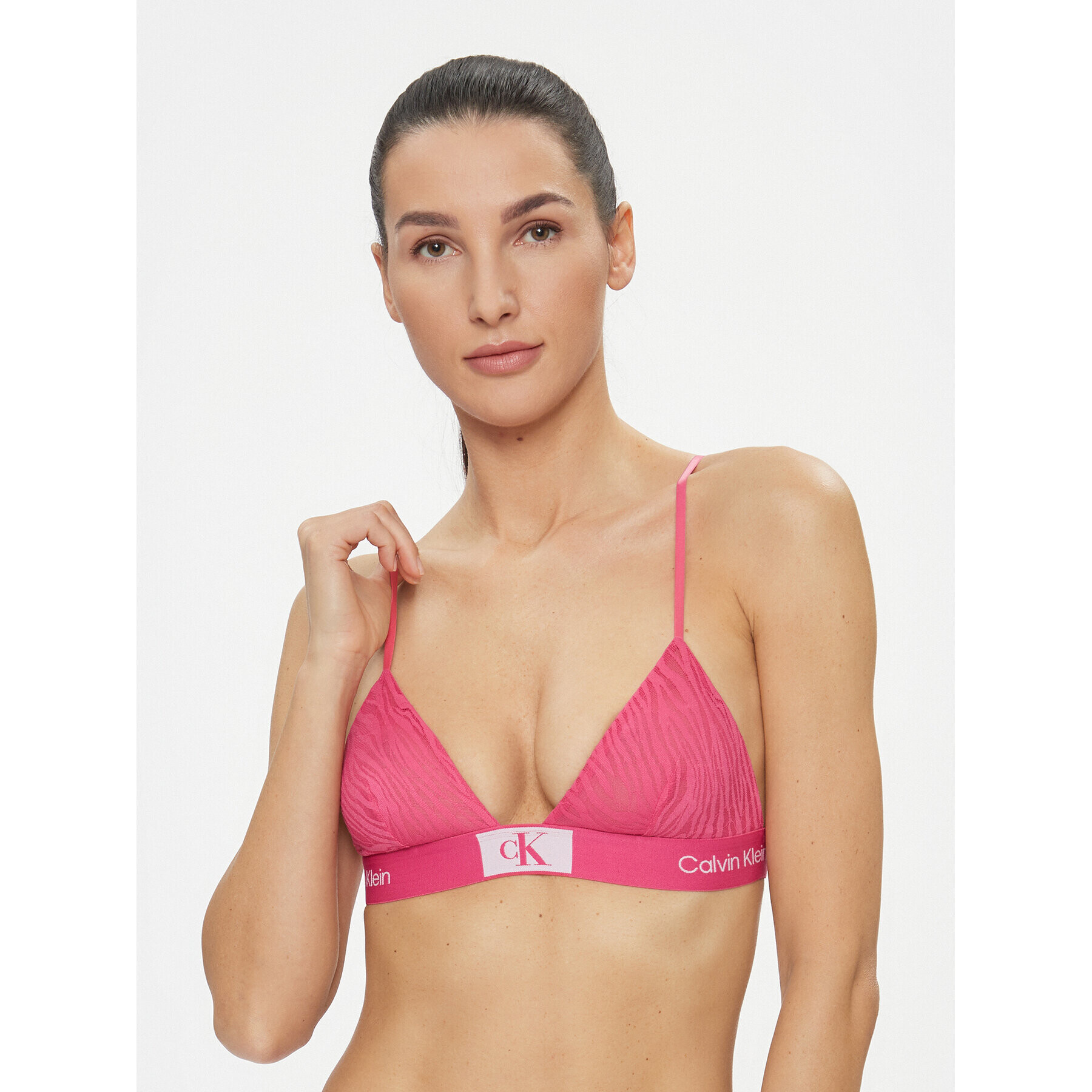 Calvin Klein Underwear Podprsenka Bralette 000QF7377E Růžová - Pepit.cz