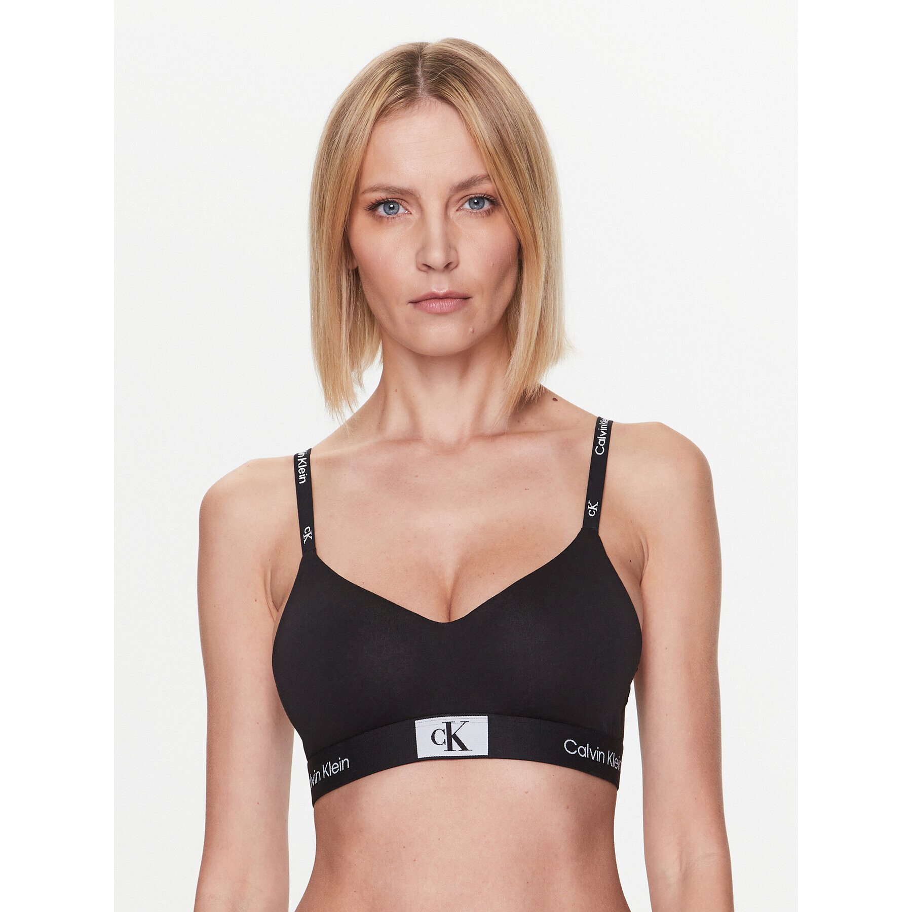 Calvin Klein Underwear Podprsenka Bralette Light Lined 000QF7218E Černá - Pepit.cz