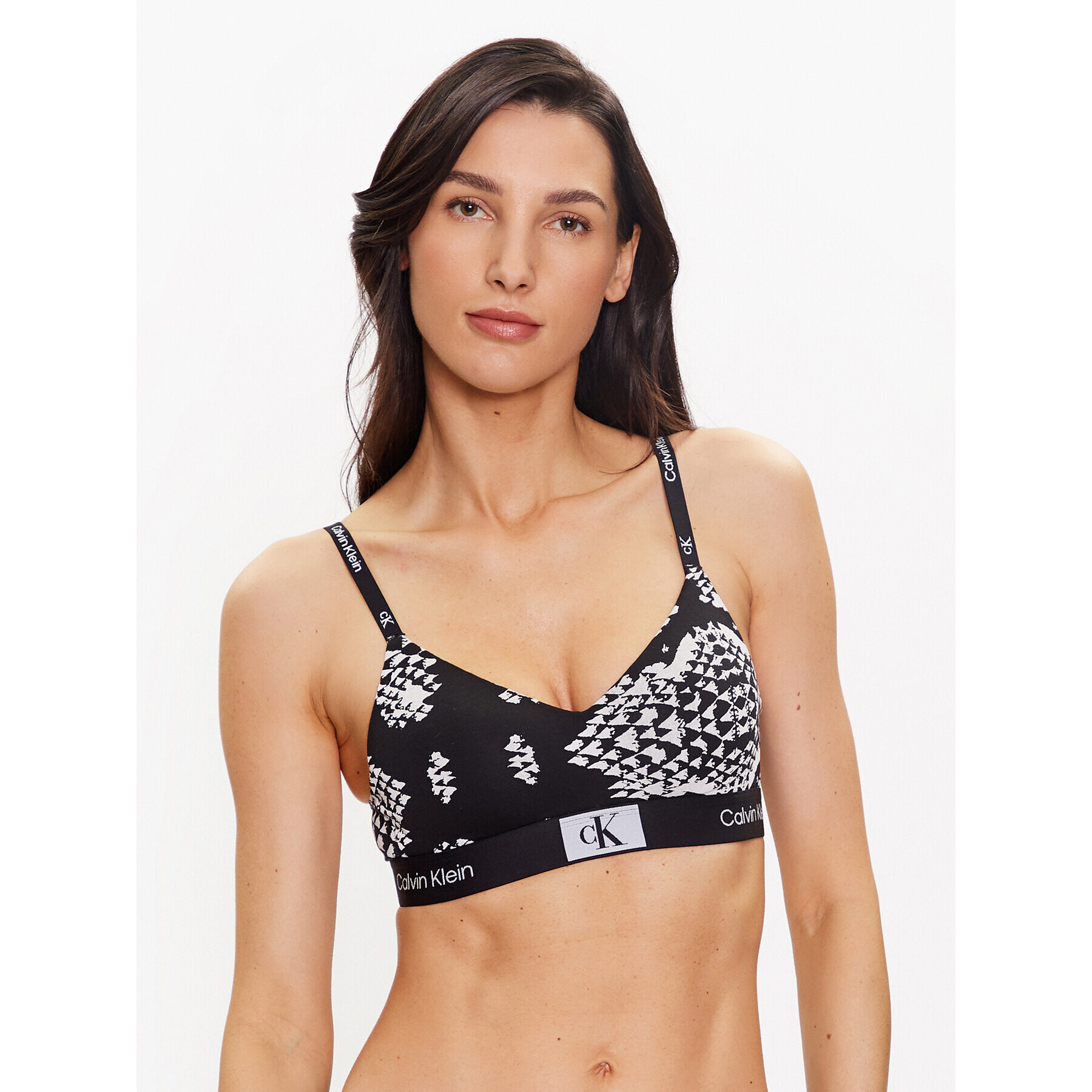 Calvin Klein Underwear Podprsenka Bralette Light Lined 000QF7218E Černá - Pepit.cz