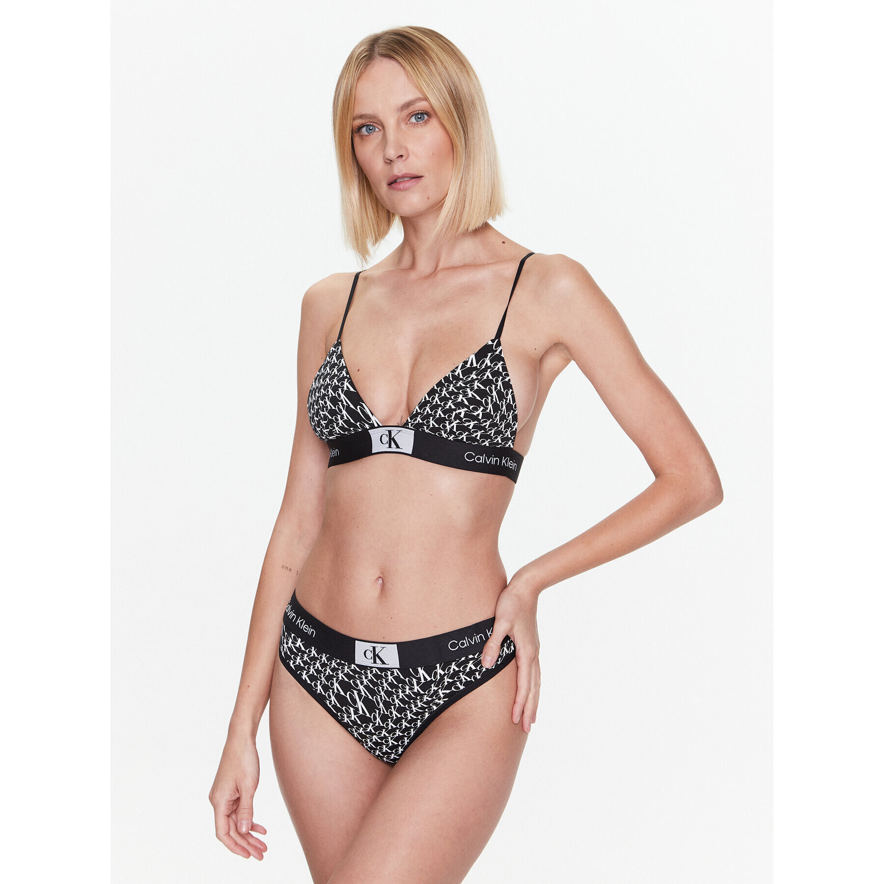 Calvin Klein Underwear Podprsenka Bralette Unlined 000QF7217E Černá - Pepit.cz