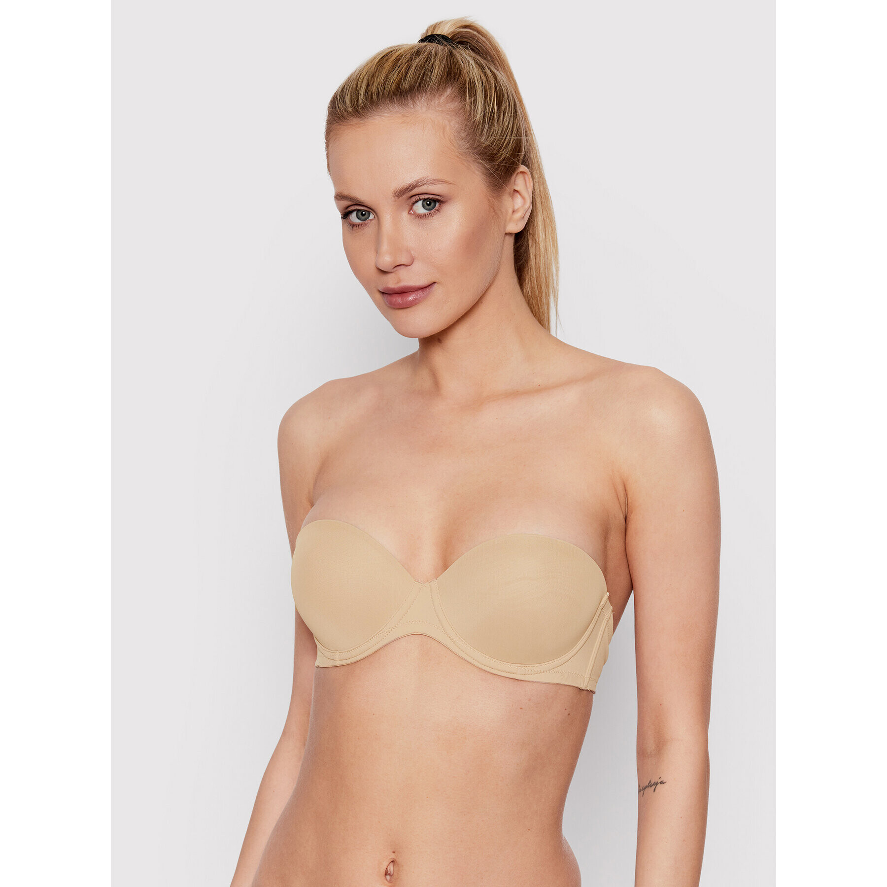 Calvin Klein Underwear Podprsenka Push-up 0000F2660E Béžová - Pepit.cz