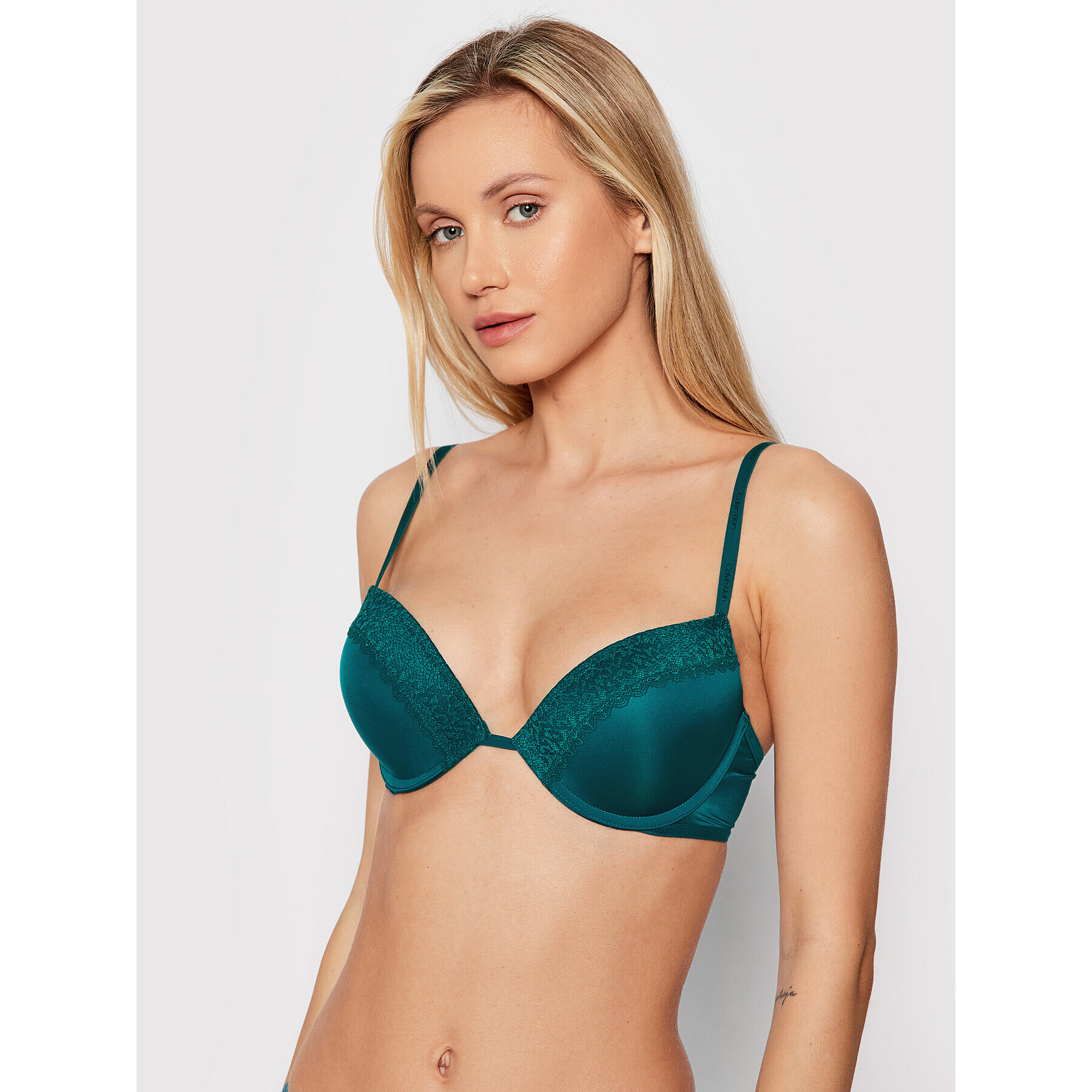 Calvin Klein Underwear Podprsenka Push-up 000GF5145E Zelená - Pepit.cz