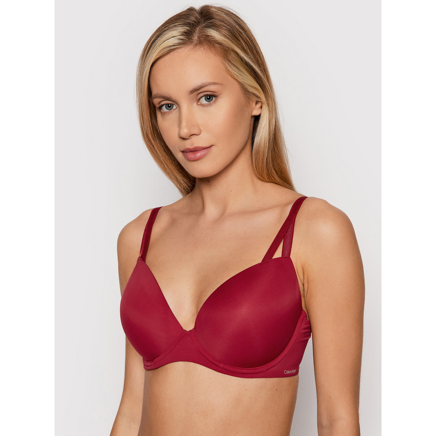 Calvin Klein Underwear Podprsenka Push-up 000QF6016E Bordó - Pepit.cz