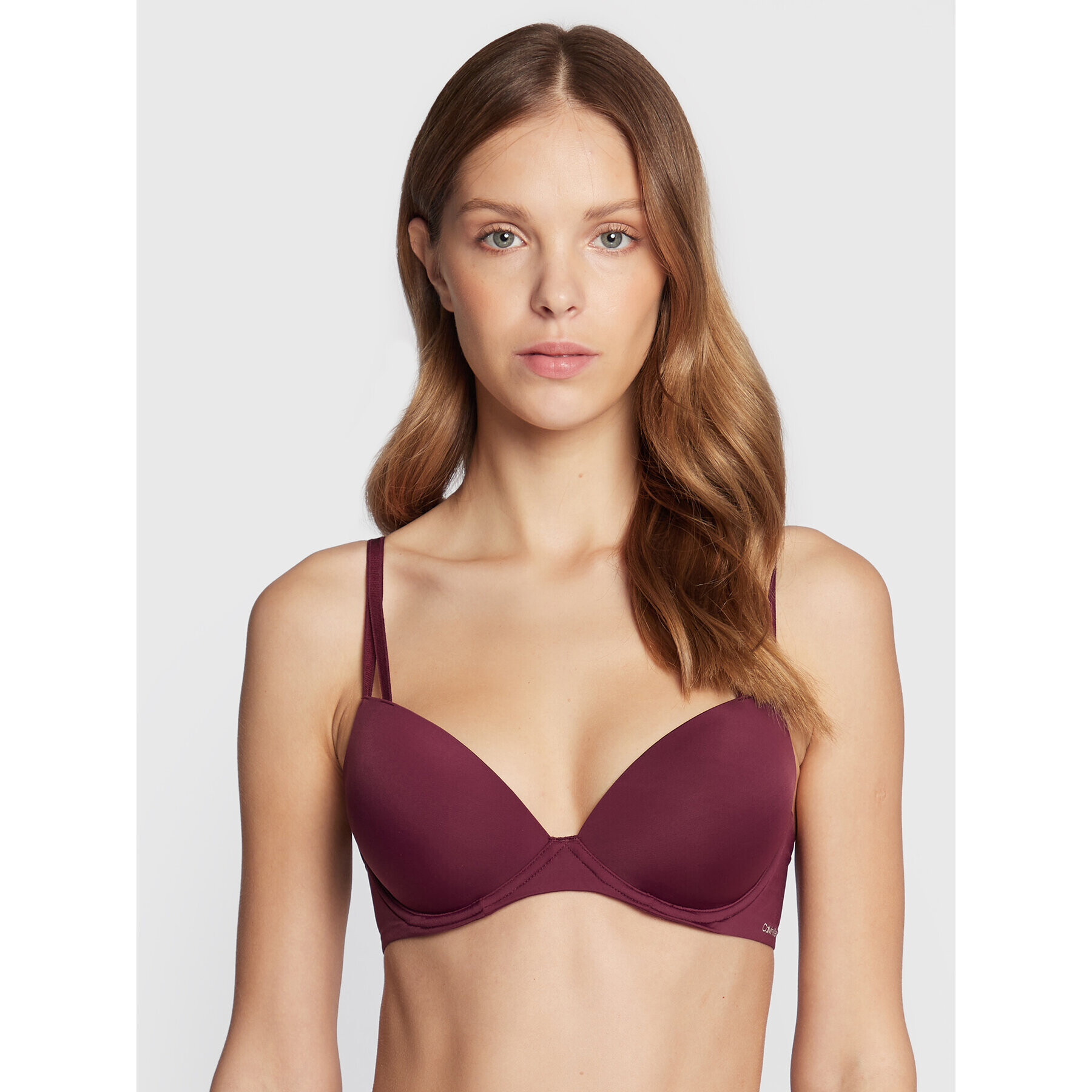 Calvin Klein Underwear Podprsenka Push-up 000QF6016E Bordó - Pepit.cz