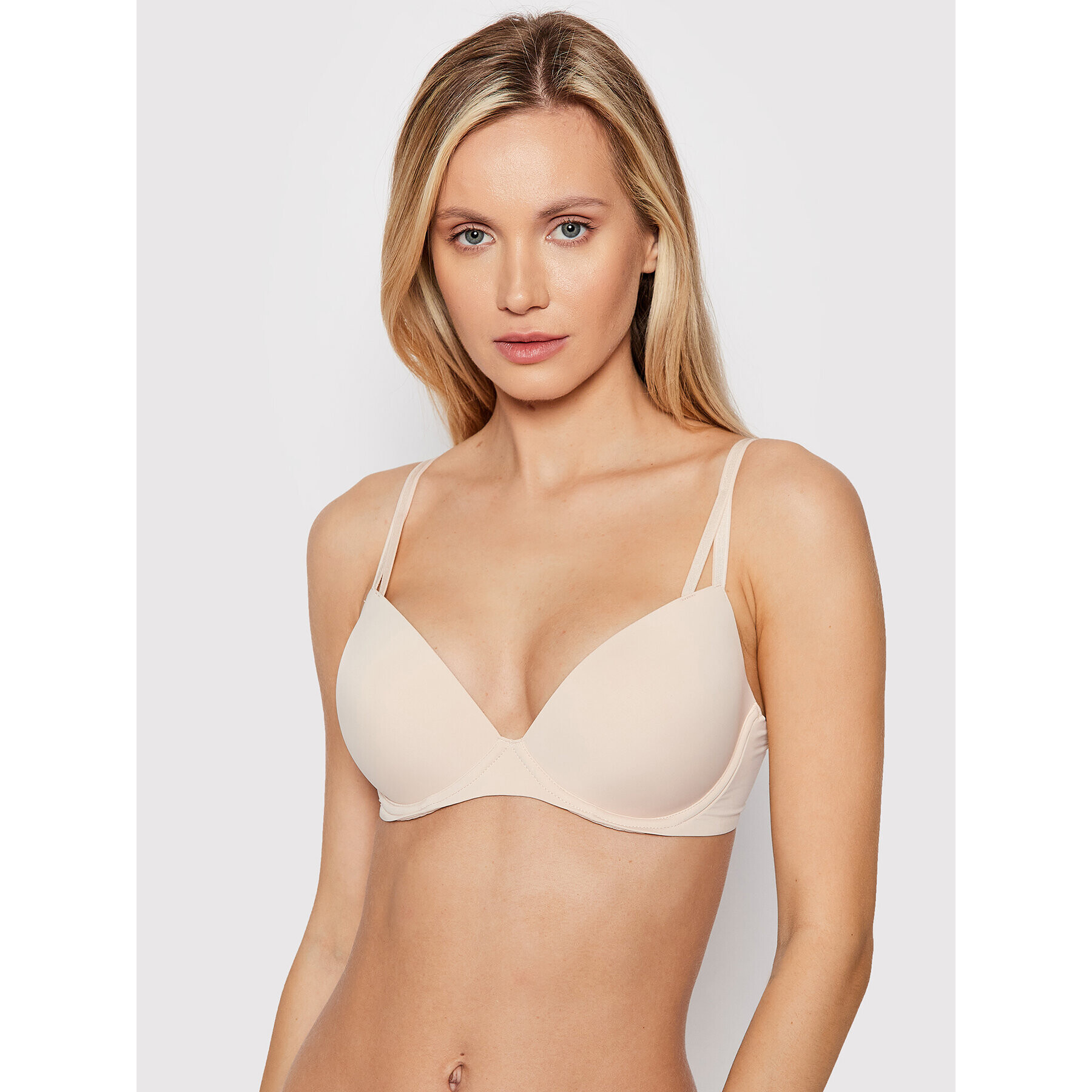 Calvin Klein Underwear Podprsenka Push-up 000QF6016E Écru - Pepit.cz