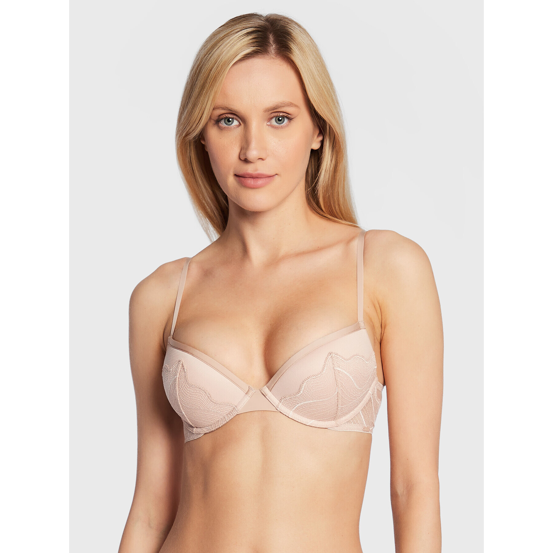 Calvin Klein Underwear Podprsenka Push-up 000QF6946E Béžová - Pepit.cz