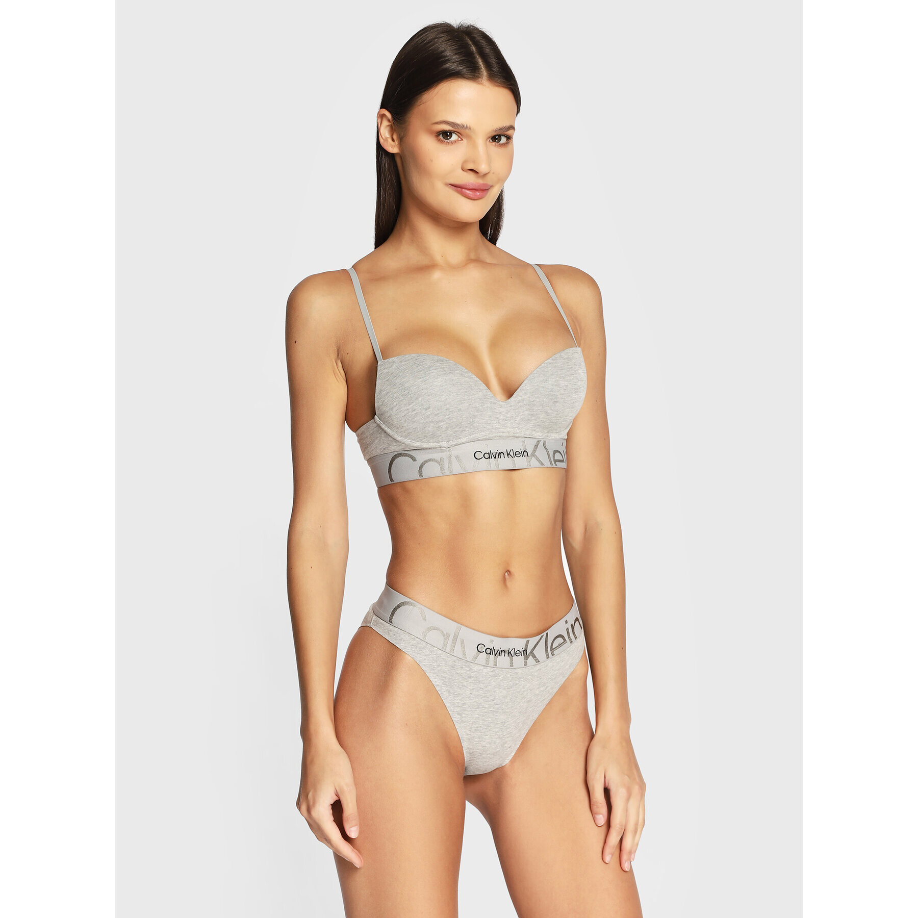 Calvin Klein Underwear Podprsenka Push-up 000QF6991E Šedá - Pepit.cz