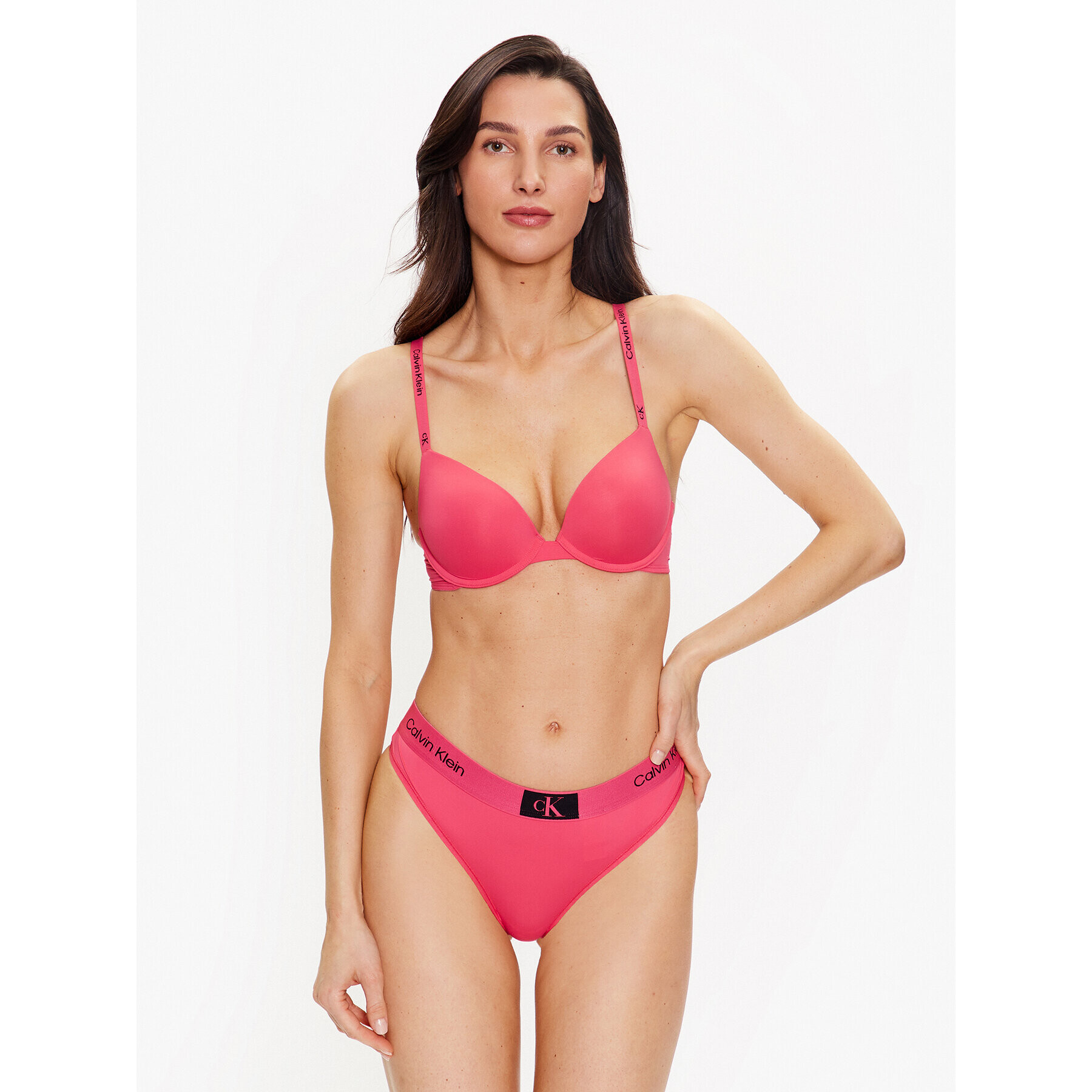 Calvin Klein Underwear Podprsenka Push-up 000QF7252E Růžová - Pepit.cz