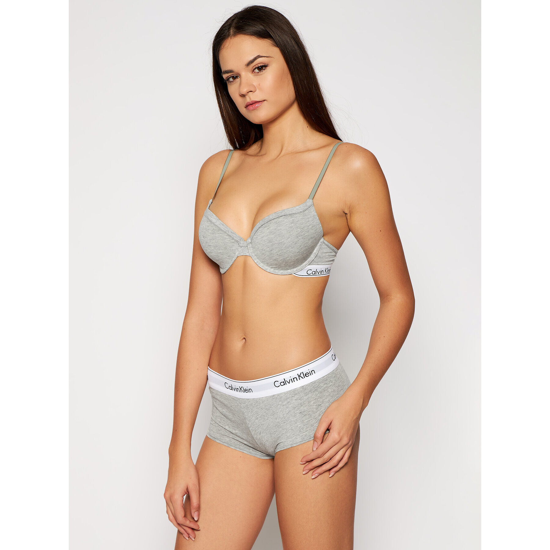 Calvin Klein Underwear Podprsenka s kosticemi 000F3784E Šedá - Pepit.cz