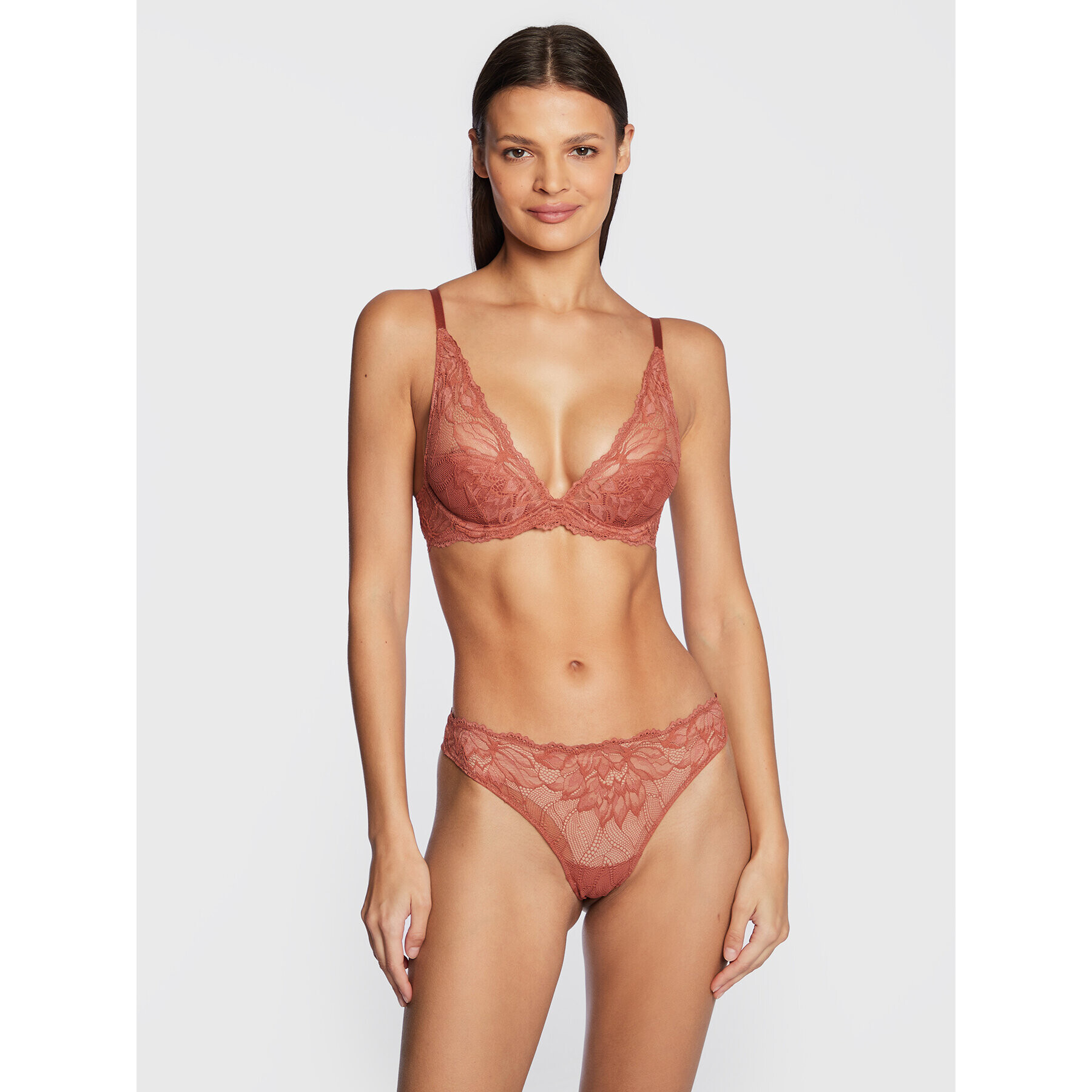 Calvin Klein Underwear Podprsenka s kosticemi 000QF6396E Růžová - Pepit.cz