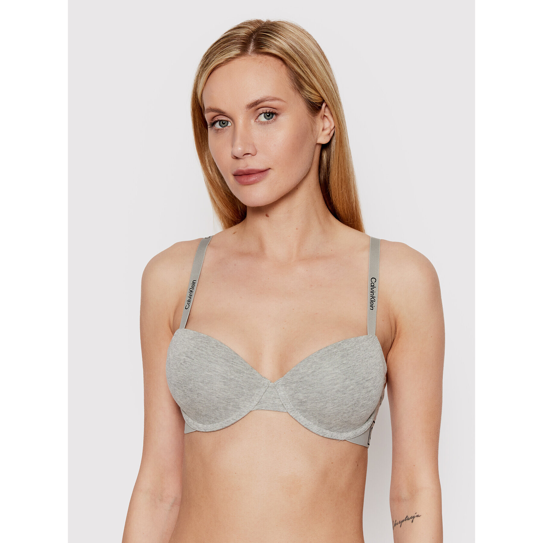 Calvin Klein Underwear Podprsenka s kosticemi 000QF6772E Šedá - Pepit.cz