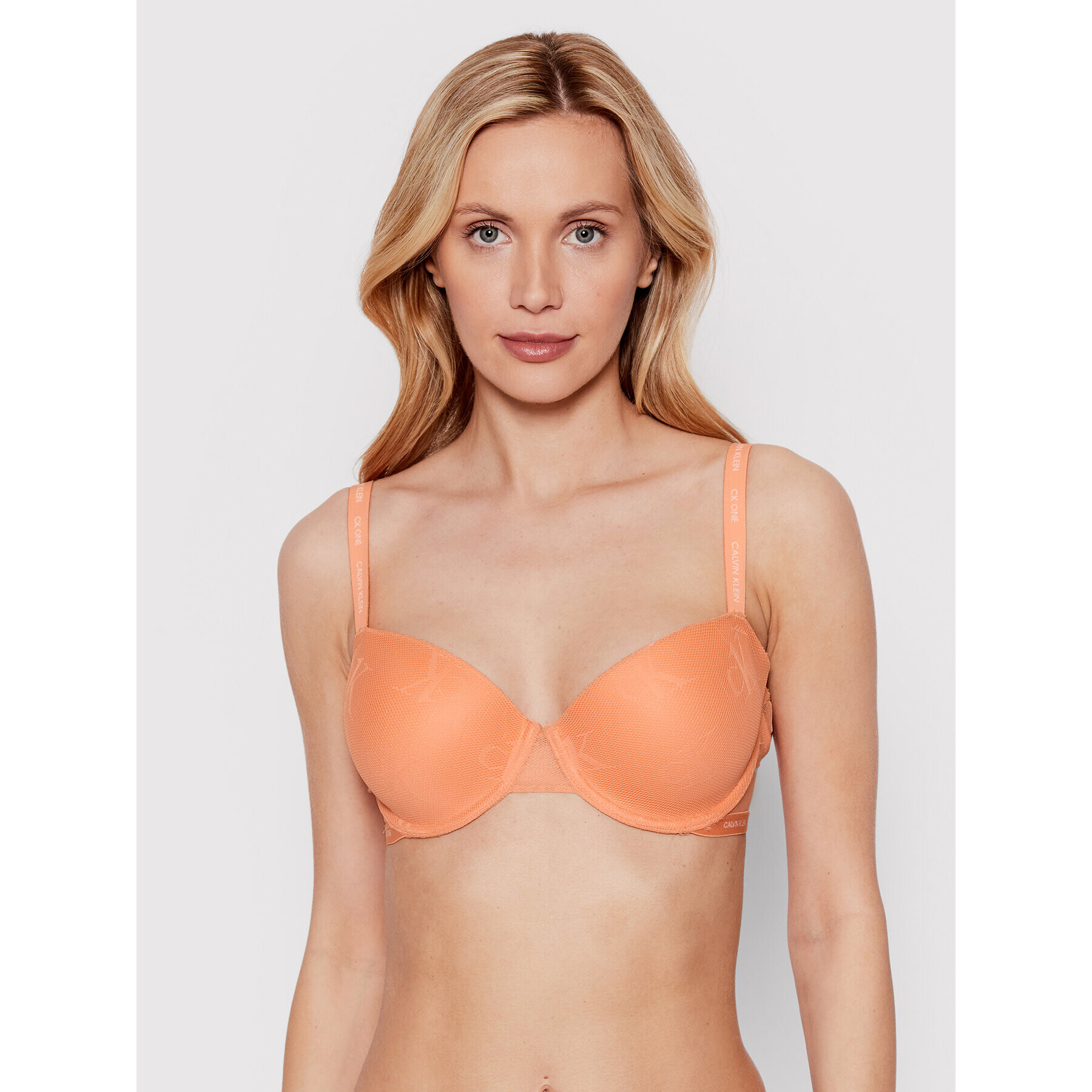 Calvin Klein Underwear Podprsenka s kosticemi 000QF6790E Oranžová - Pepit.cz