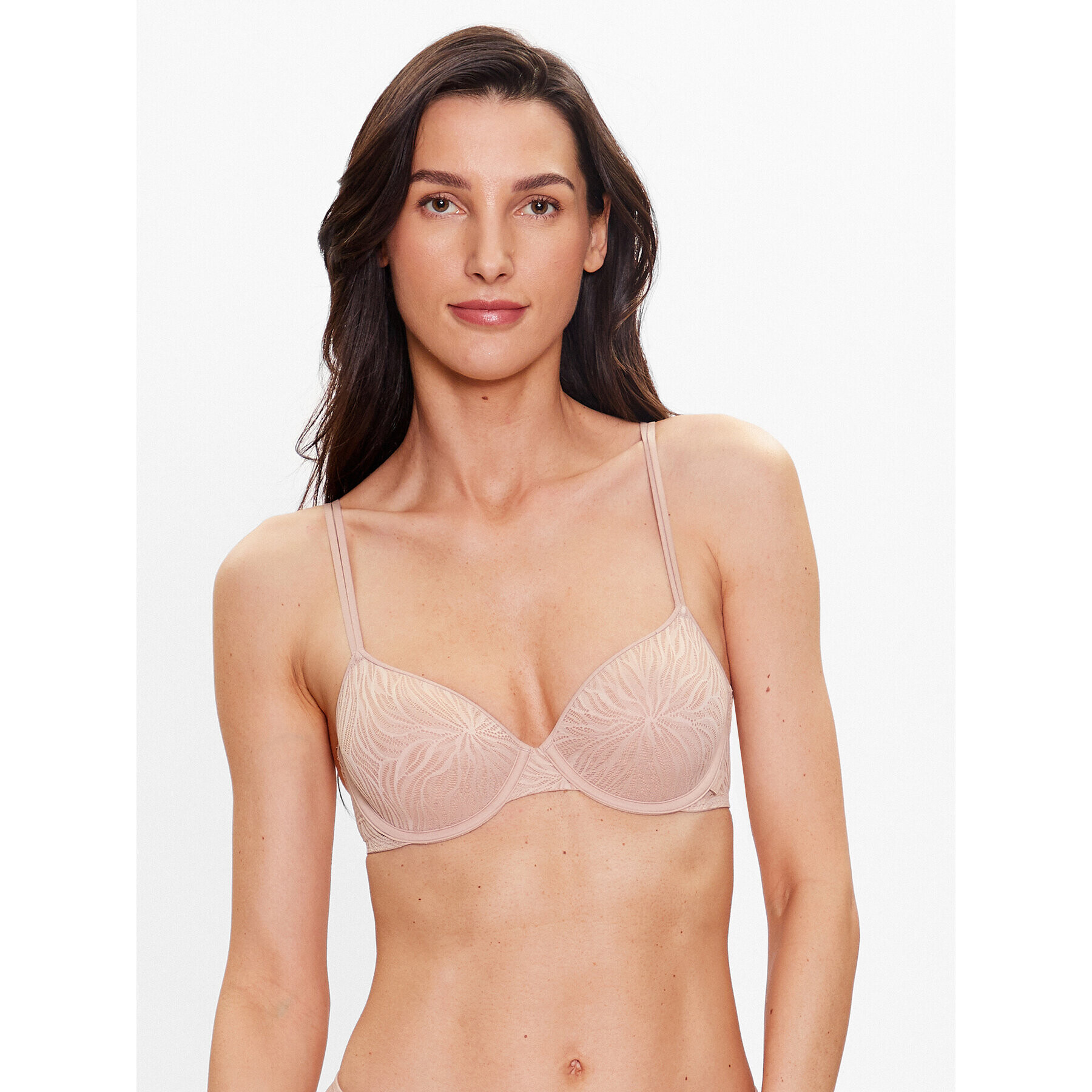 Calvin Klein Underwear Podprsenka s kosticemi 000QF6875E Béžová - Pepit.cz