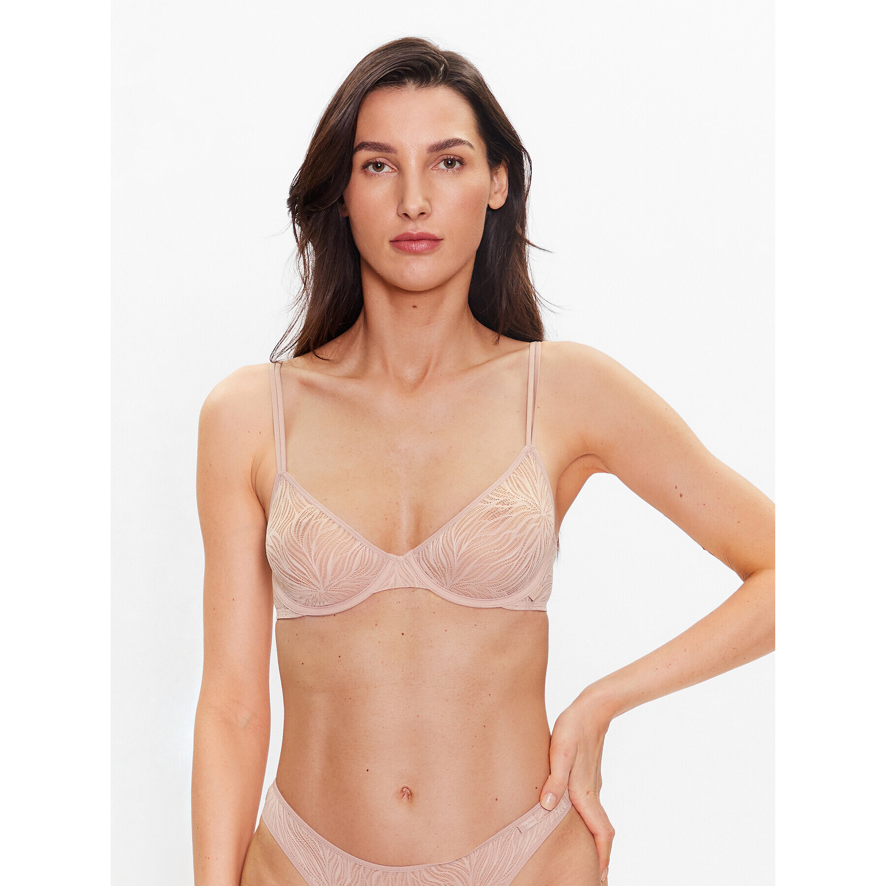 Calvin Klein Underwear Podprsenka s kosticemi 000QF7103E Béžová - Pepit.cz