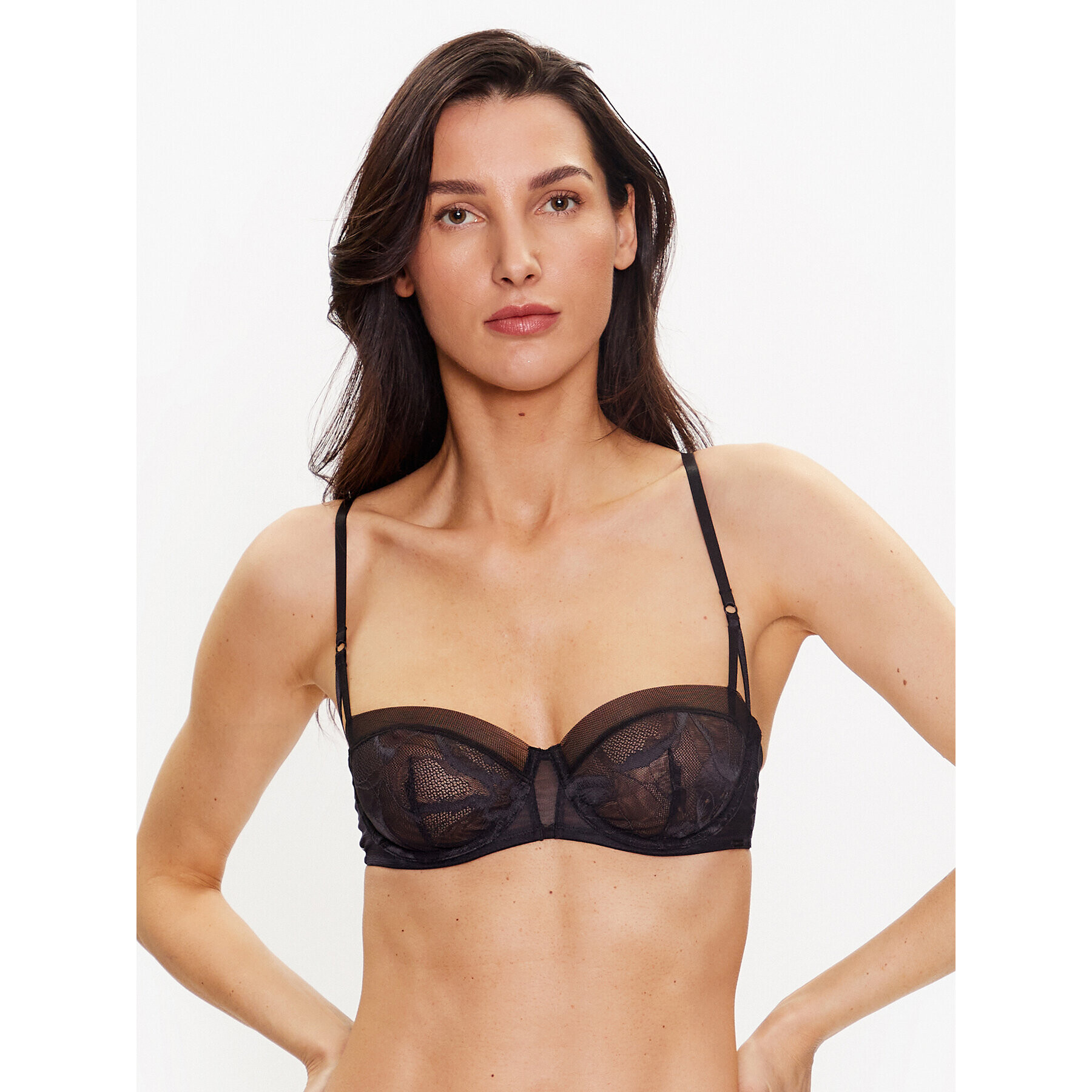 Calvin Klein Underwear Podprsenka s kosticemi 000QF7147E Černá - Pepit.cz