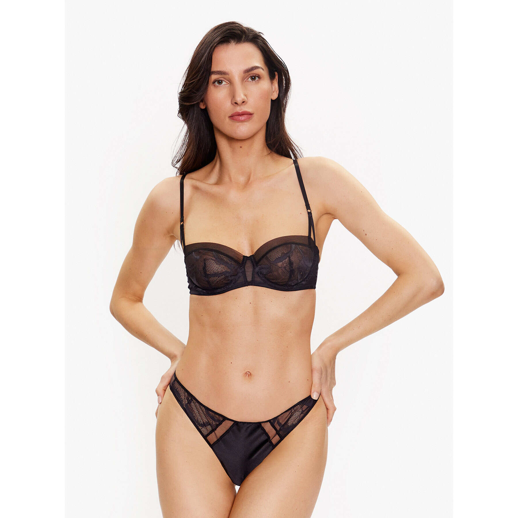 Calvin Klein Underwear Podprsenka s kosticemi 000QF7147E Černá - Pepit.cz