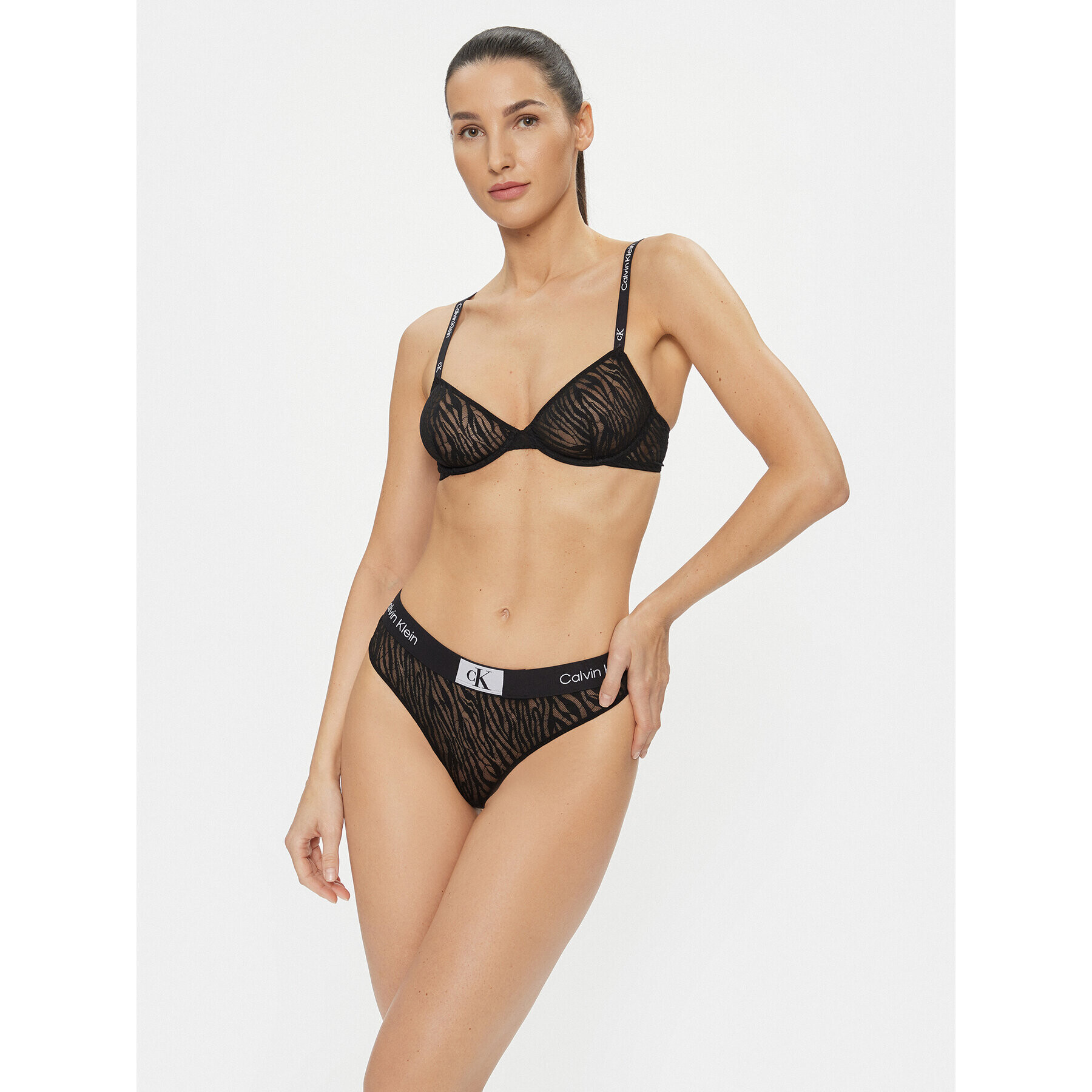 Calvin Klein Underwear Podprsenka s kosticemi 000QF7376E Černá - Pepit.cz