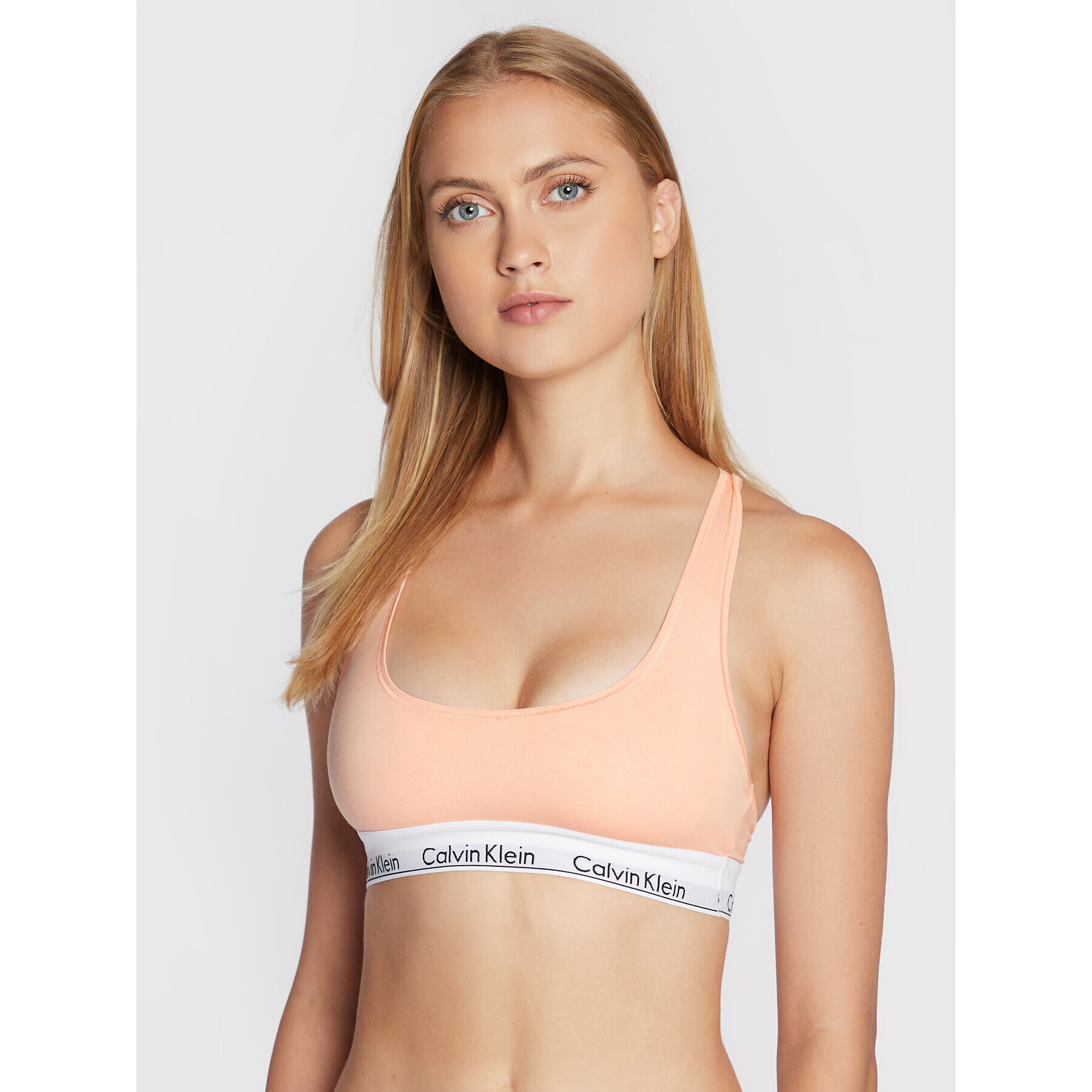 Calvin Klein Underwear Podprsenkový top 0000F3785E Oranžová - Pepit.cz