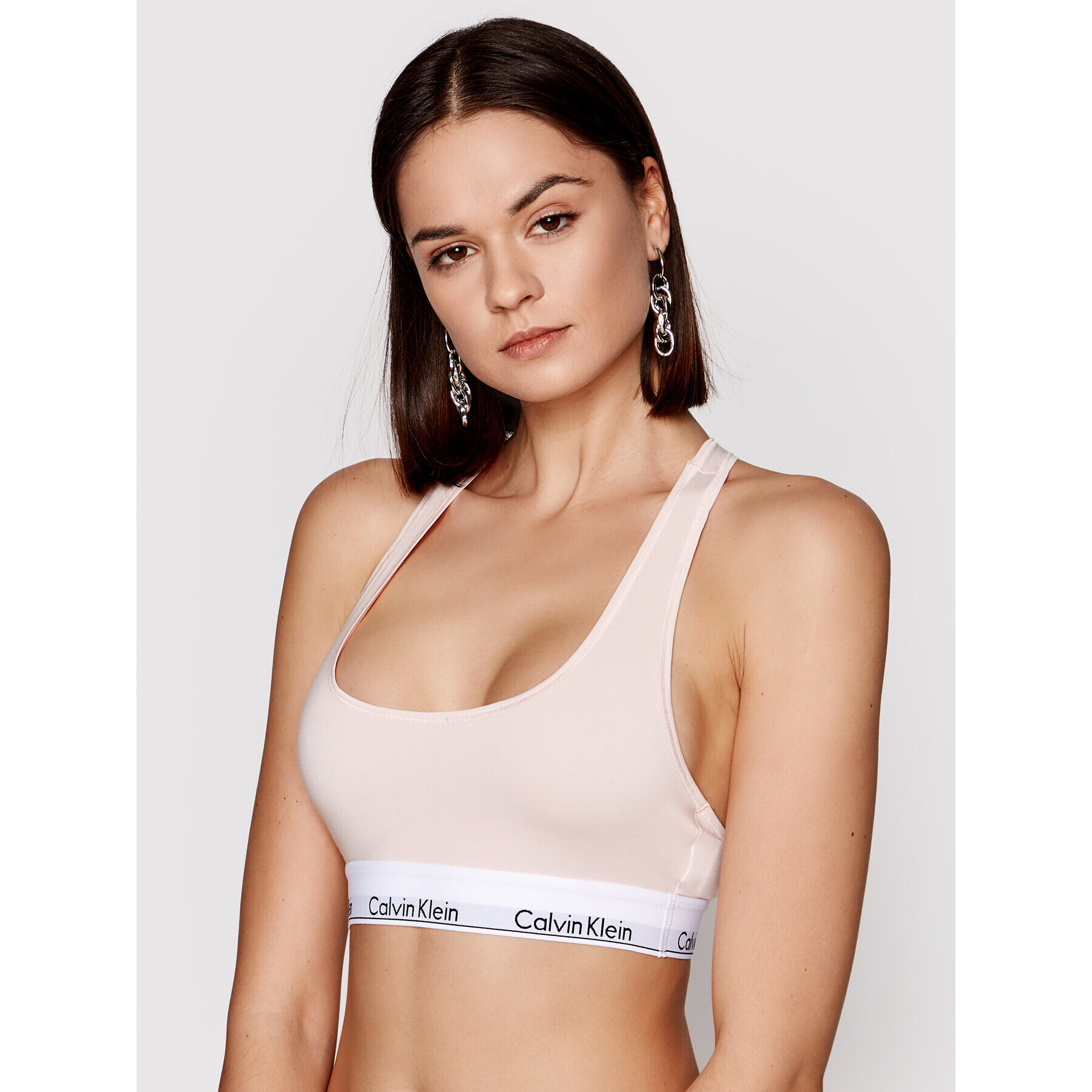 Calvin Klein Underwear Podprsenkový top 0000F3785E Růžová - Pepit.cz