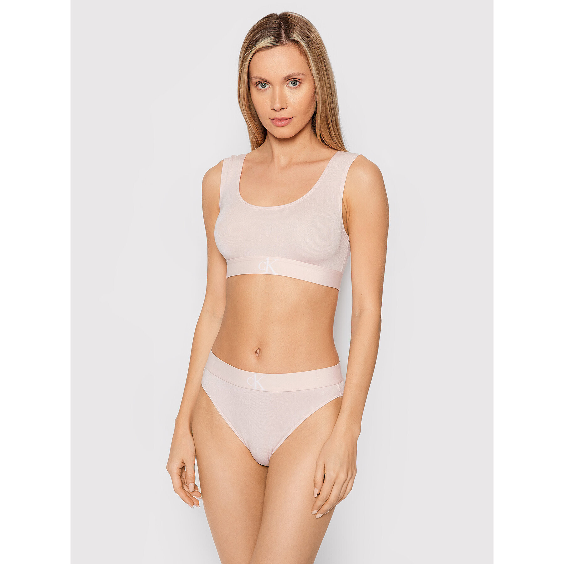 Calvin Klein Underwear Podprsenkový top 000QF6669E Růžová - Pepit.cz