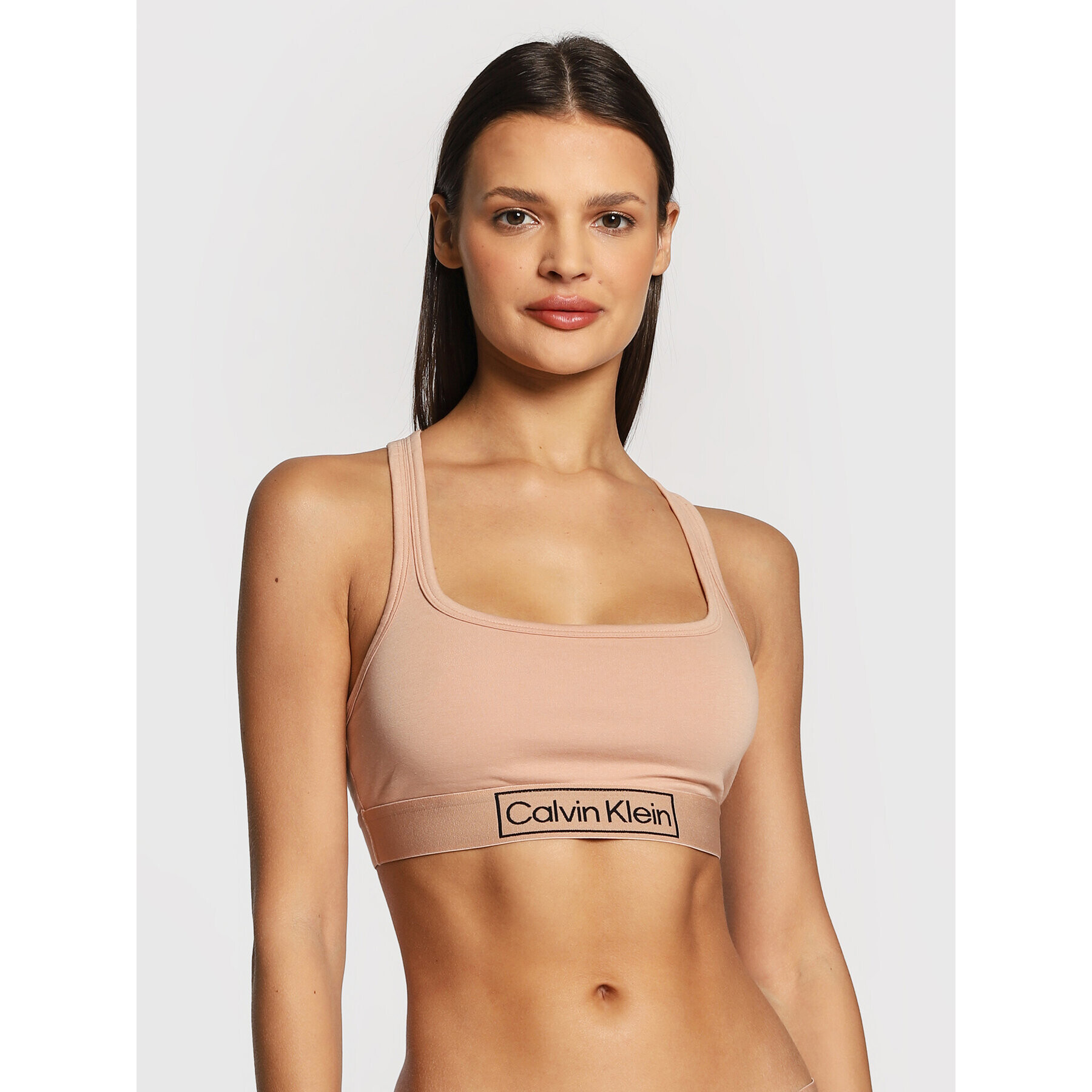 Calvin Klein Underwear Podprsenkový top 000QF6768E Béžová - Pepit.cz