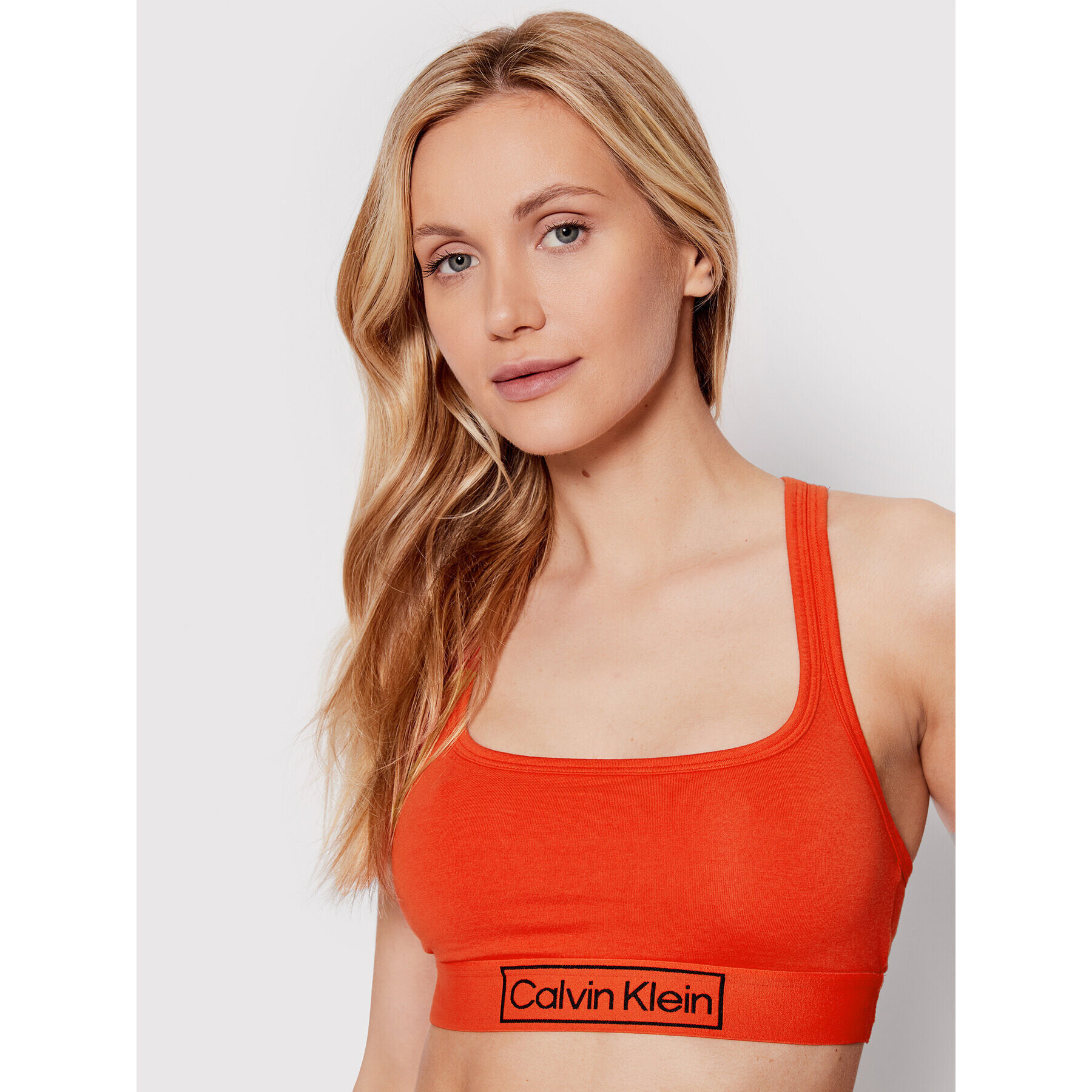 Calvin Klein Underwear Podprsenkový top 000QF6768E Červená - Pepit.cz