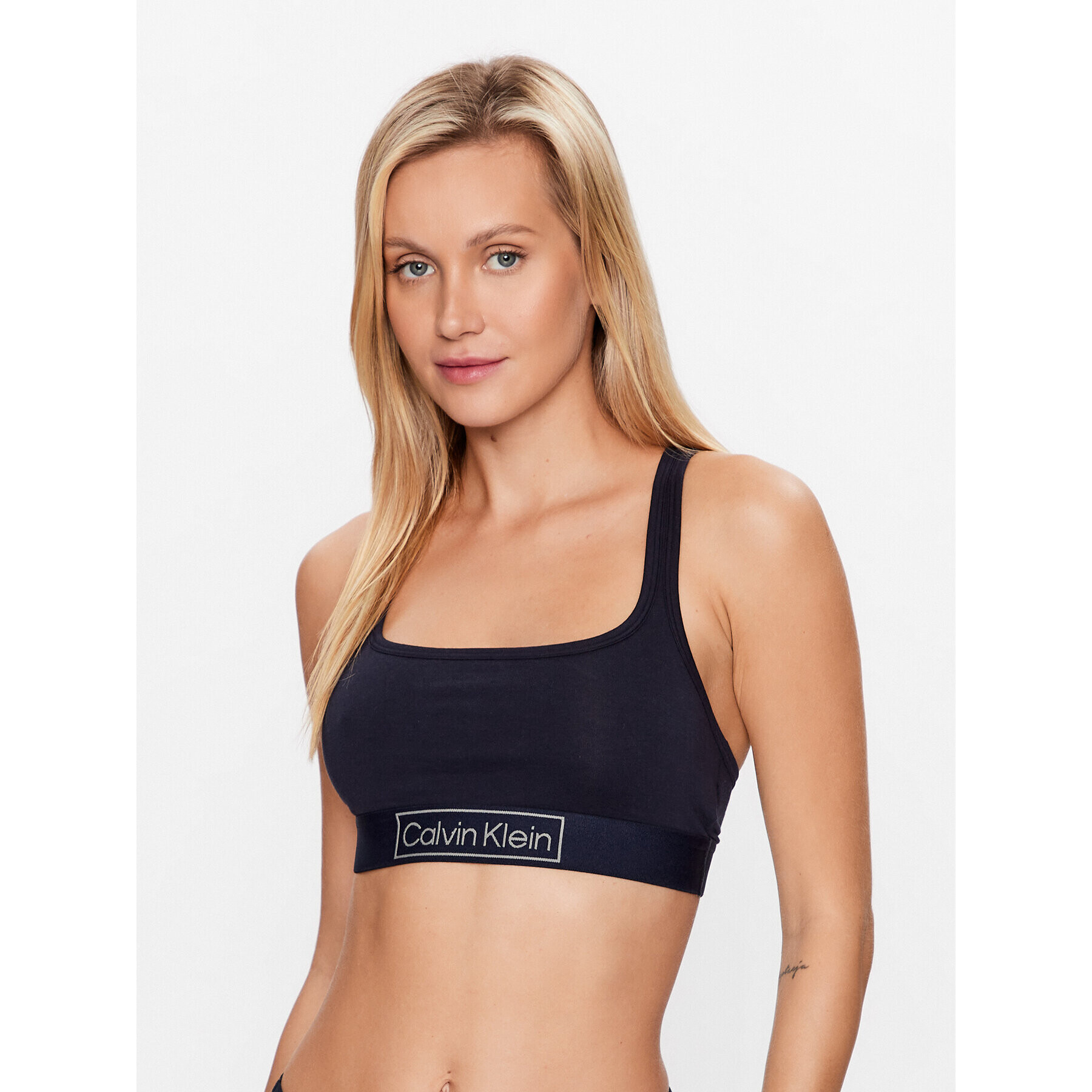 Calvin Klein Underwear Podprsenkový top 000QF6768E Tmavomodrá - Pepit.cz