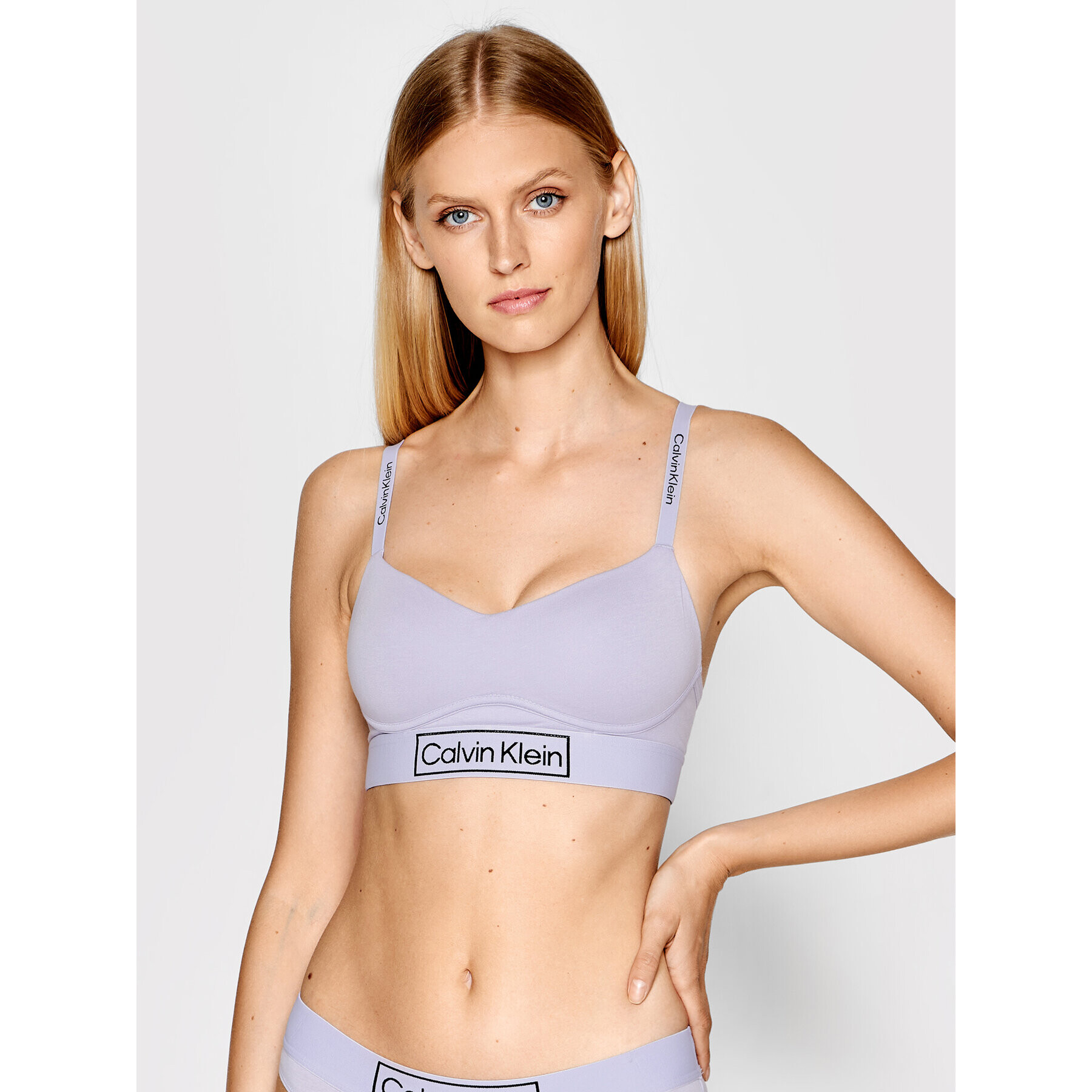 Calvin Klein Underwear Podprsenkový top 000QF6770E Fialová - Pepit.cz