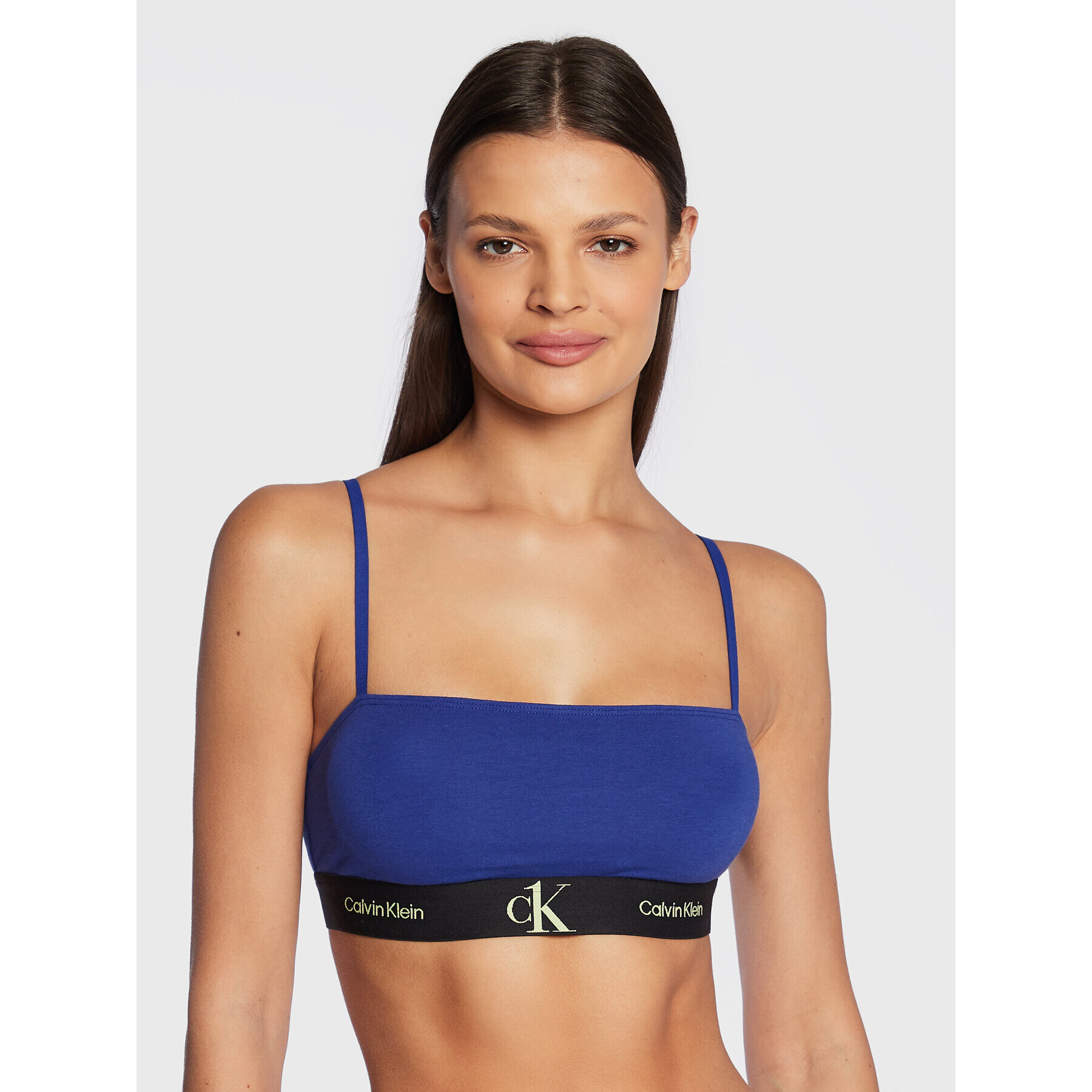 Calvin Klein Underwear Podprsenkový top 000QF6963E Tmavomodrá - Pepit.cz