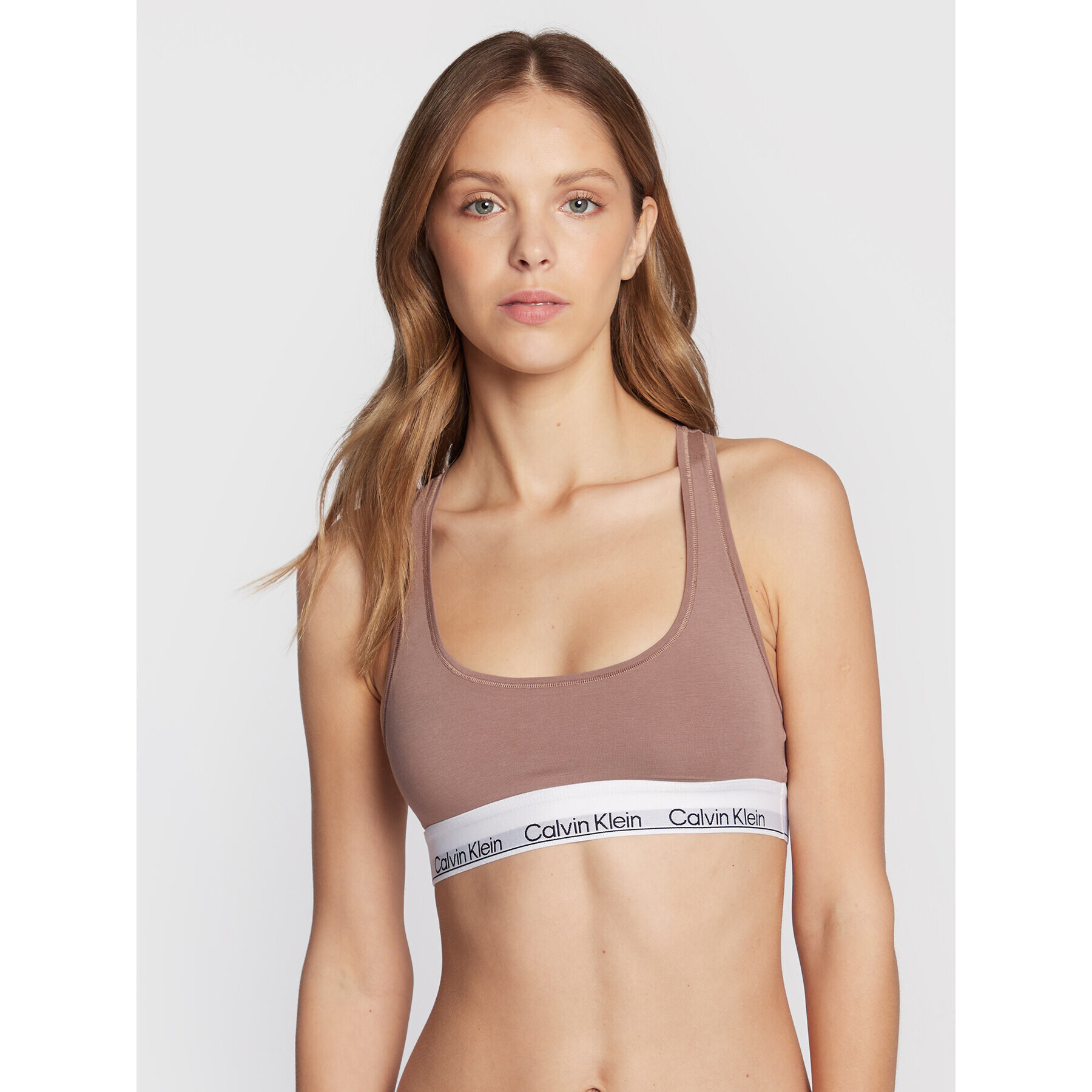 Calvin Klein Underwear Podprsenkový top 000QF7044E Béžová - Pepit.cz