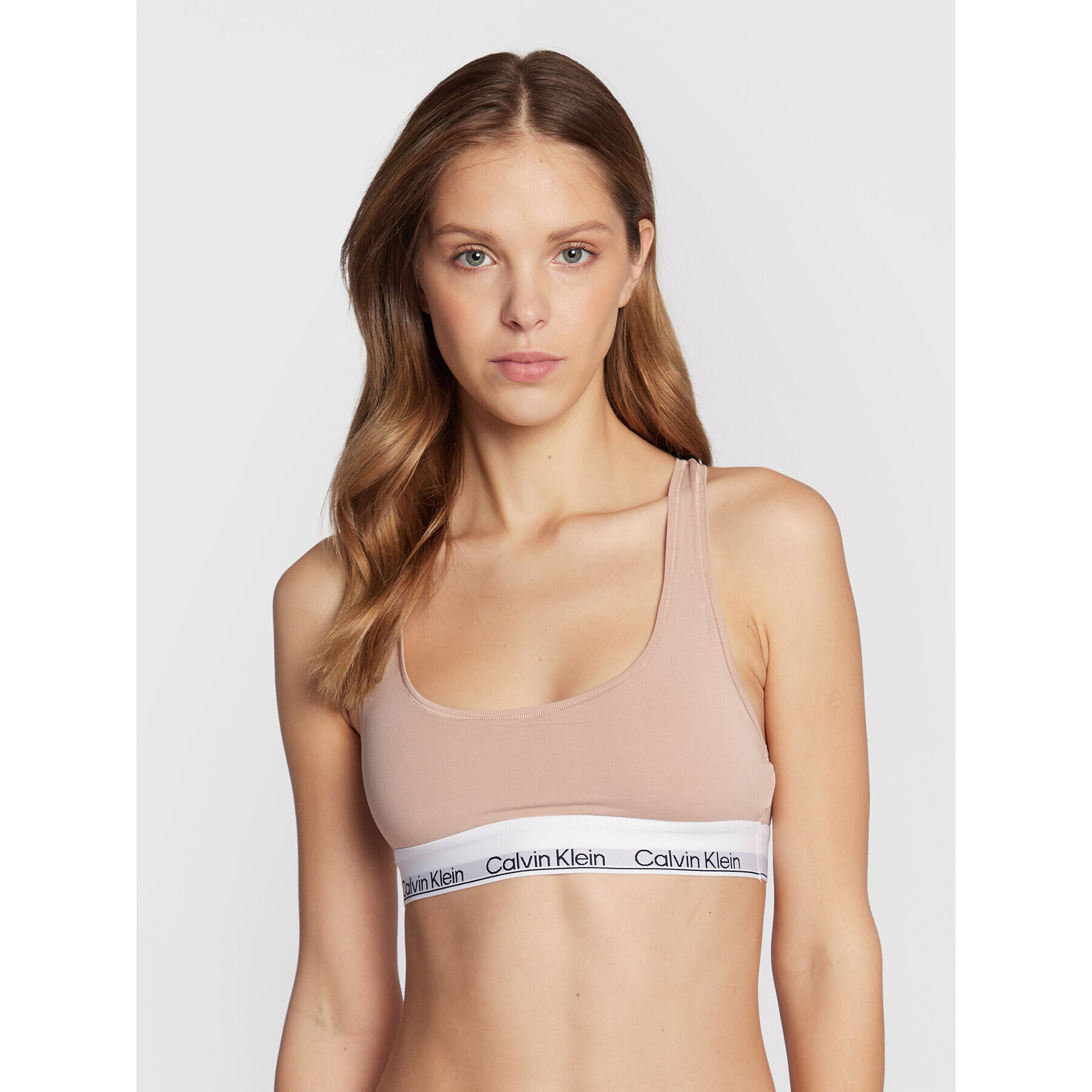 Calvin Klein Underwear Podprsenkový top 000QF7044E Béžová - Pepit.cz