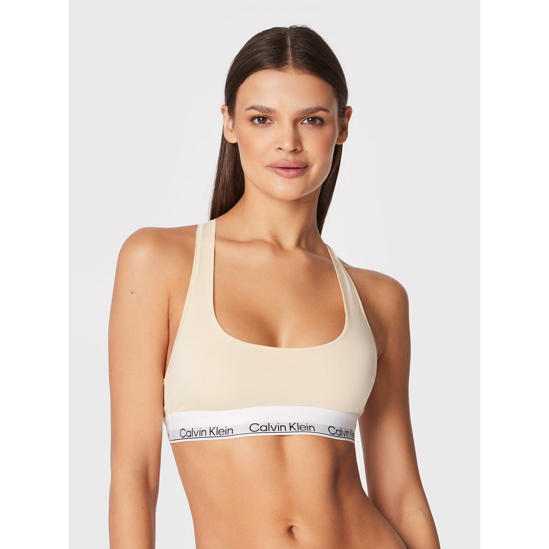 Calvin Klein Underwear Podprsenkový top 000QF7044E Béžová - Pepit.cz