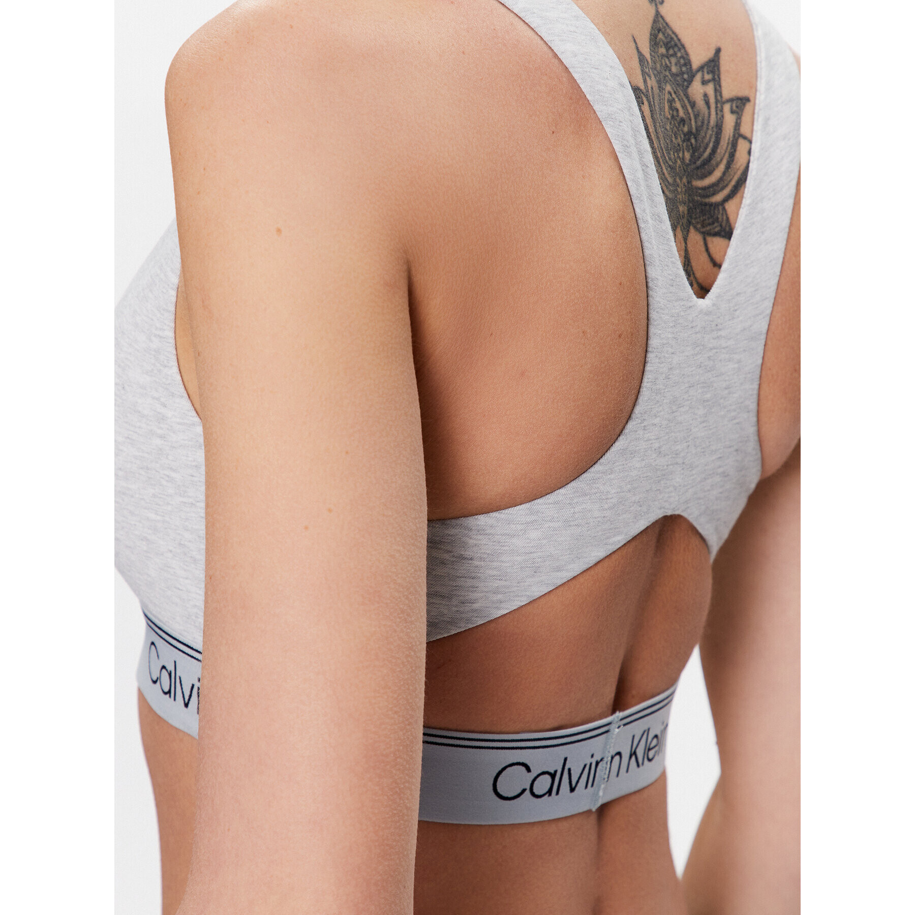 Calvin Klein Underwear Podprsenkový top 000QF7185E Šedá - Pepit.cz