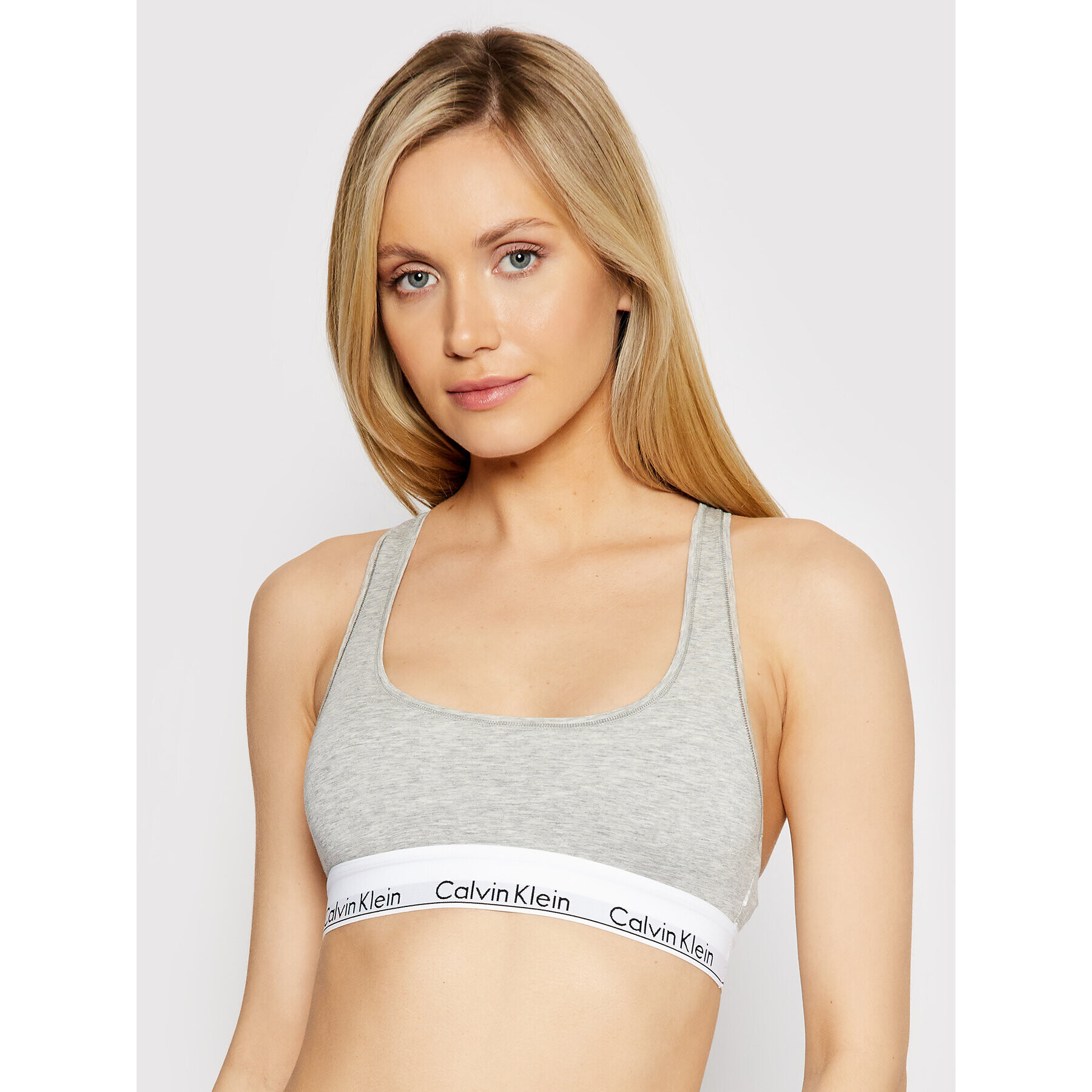 Calvin Klein Underwear Podprsenkový top F3785E Šedá - Pepit.cz