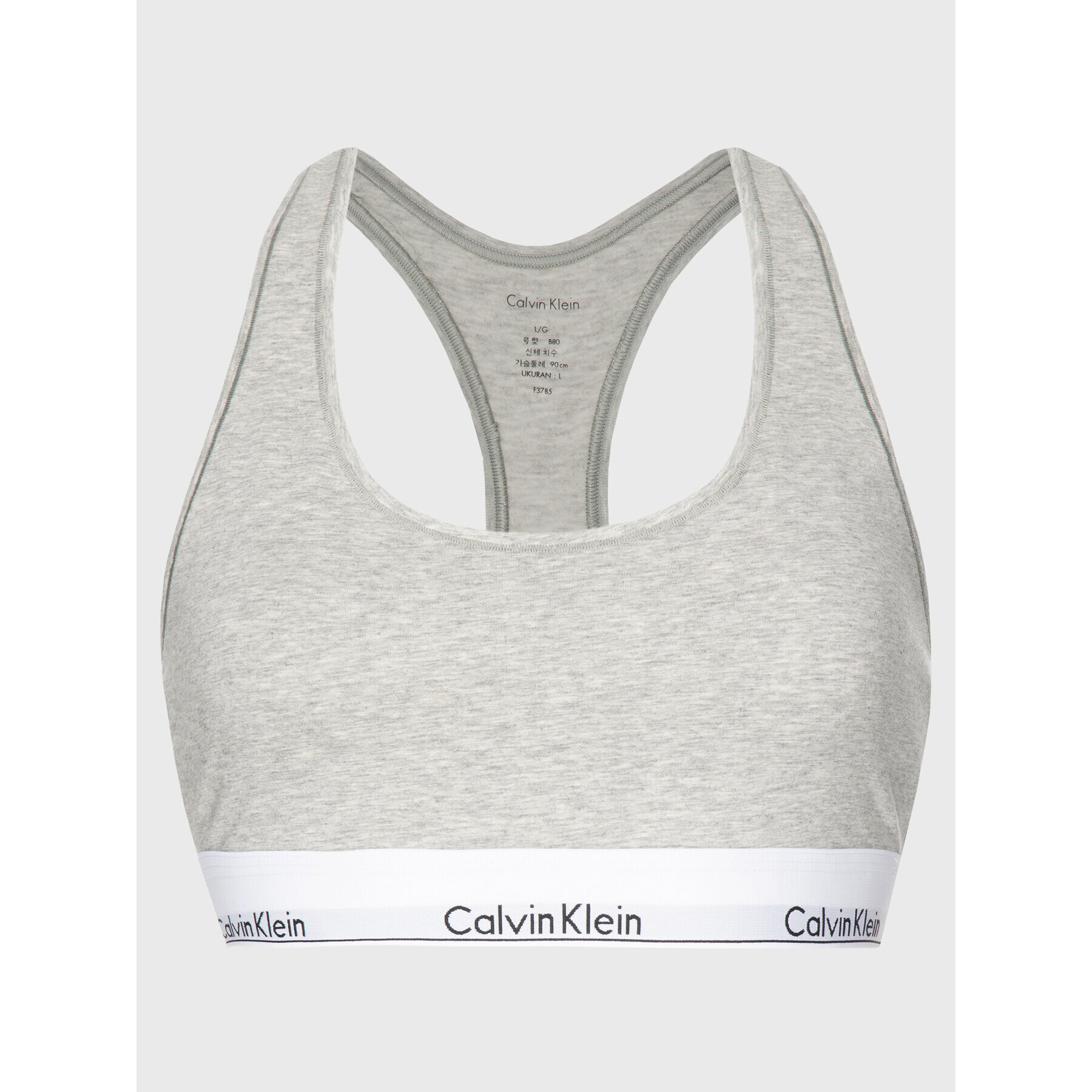 Calvin Klein Underwear Podprsenkový top F3785E Šedá - Pepit.cz