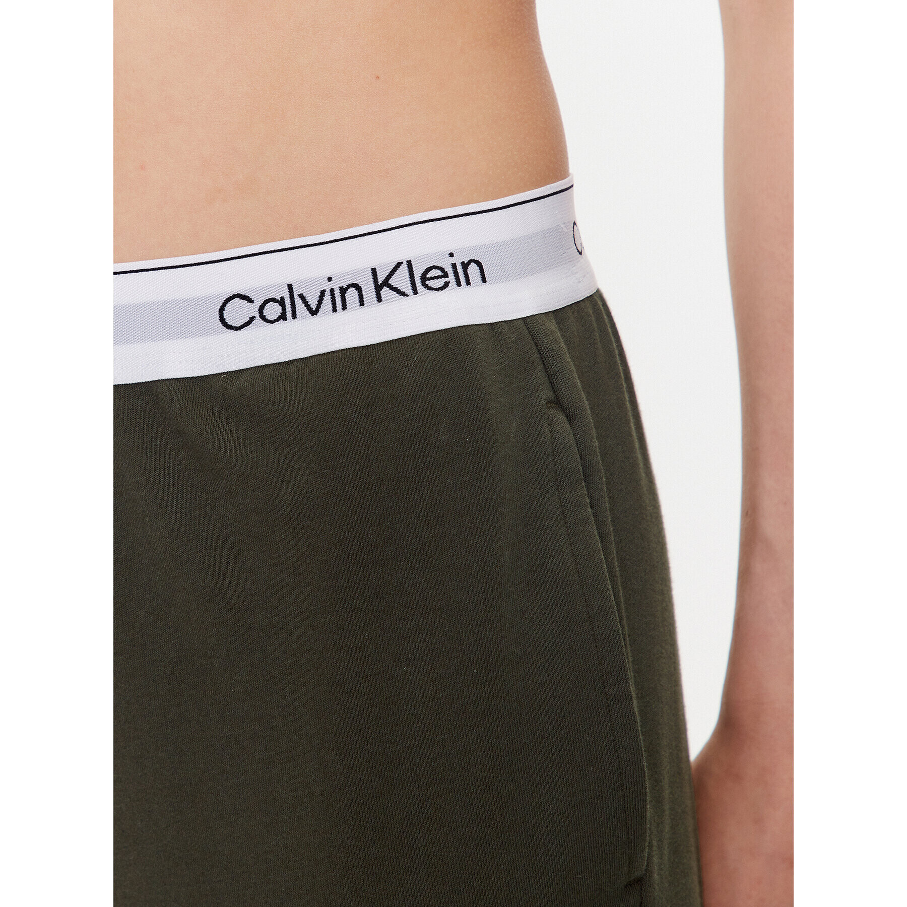 Calvin Klein Underwear Pyžamové kalhoty 000QS6872E Zelená Relaxed Fit - Pepit.cz